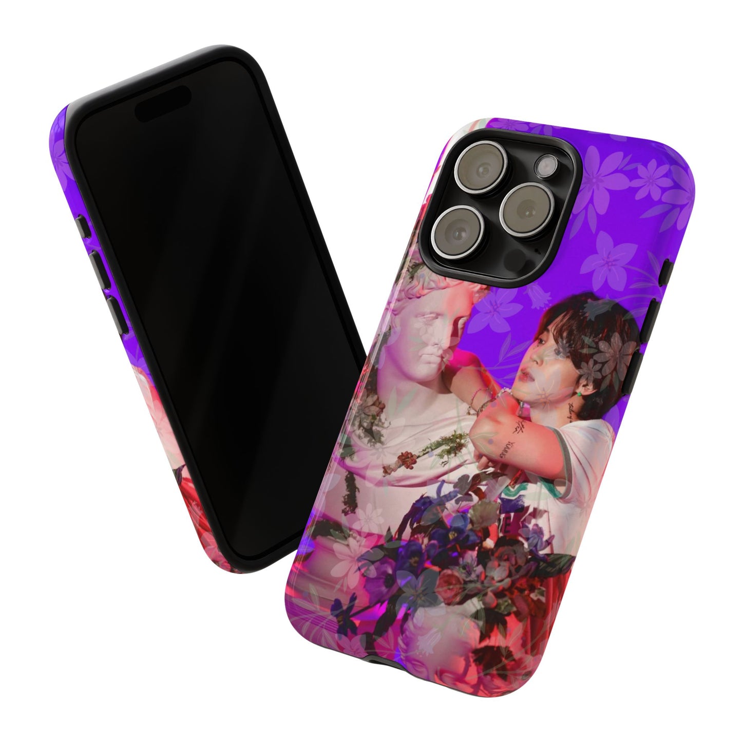 Park Jimin Phone Case — Retro Floral Phone Cover