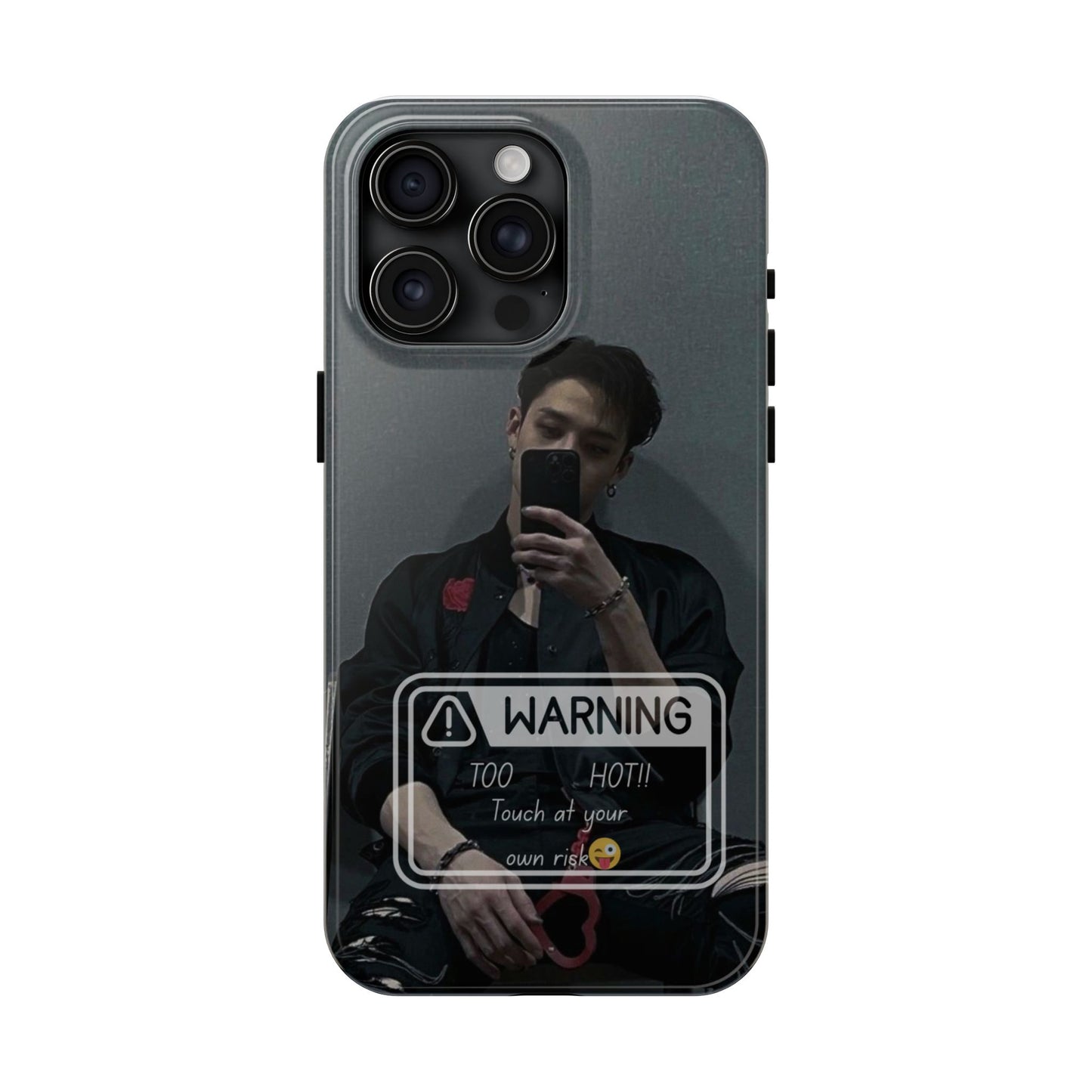 Warning: Bang Chan Tough Phone Case — Protective Slim Cover