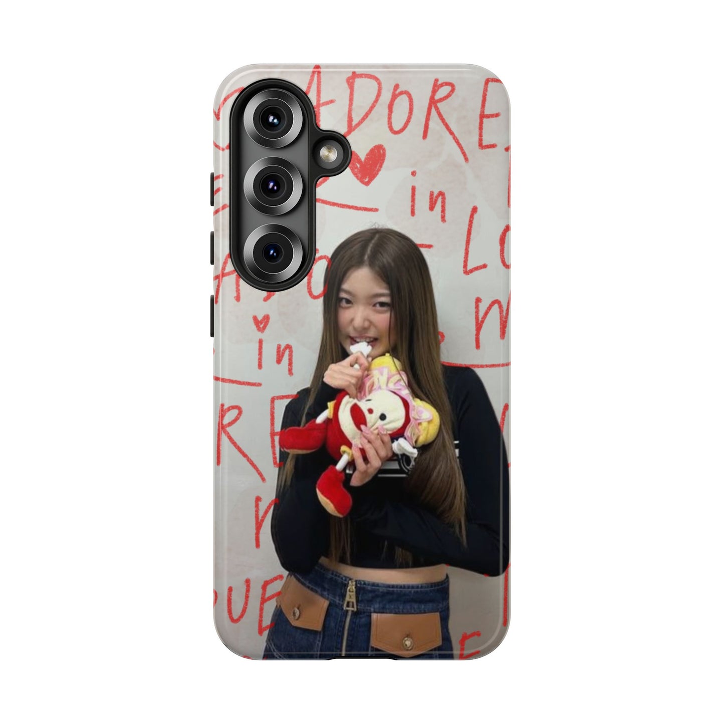 Yoonchae Phone Case — Adore Graffiti Heart Background
