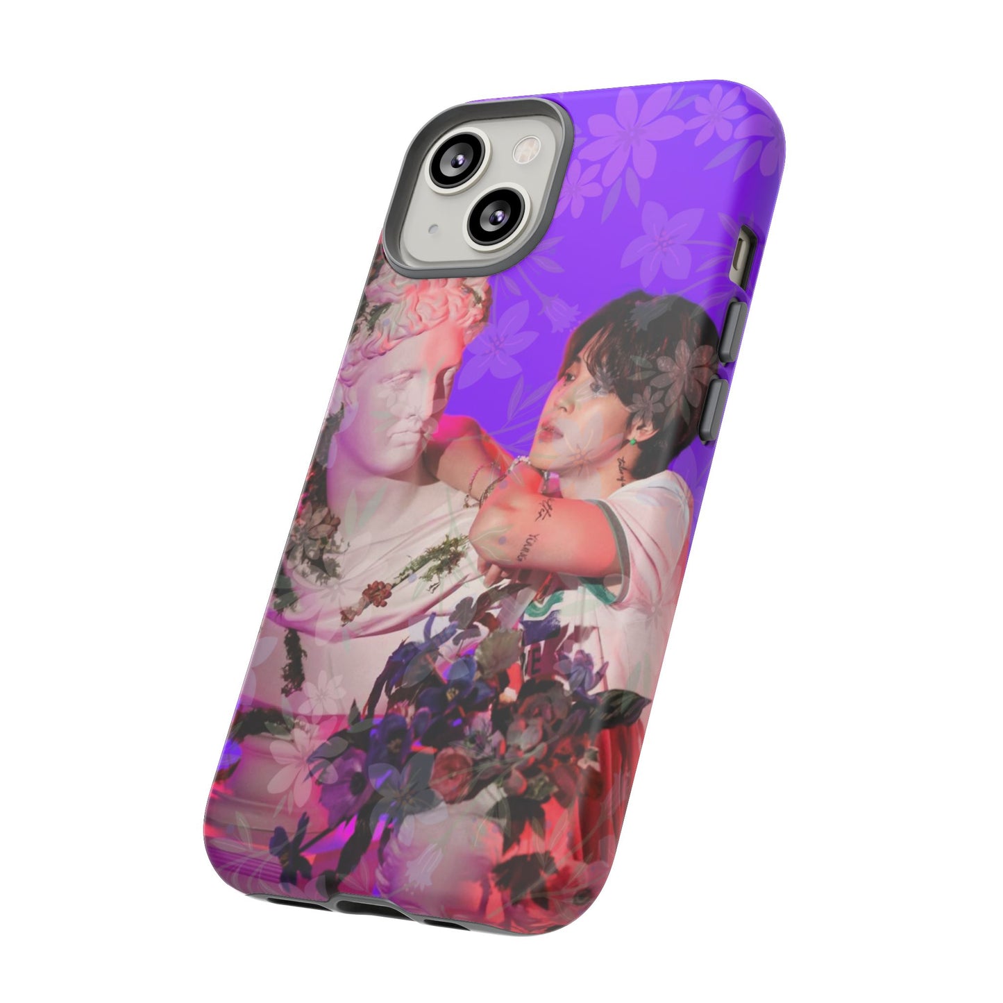Park Jimin Phone Case — Retro Floral Phone Cover