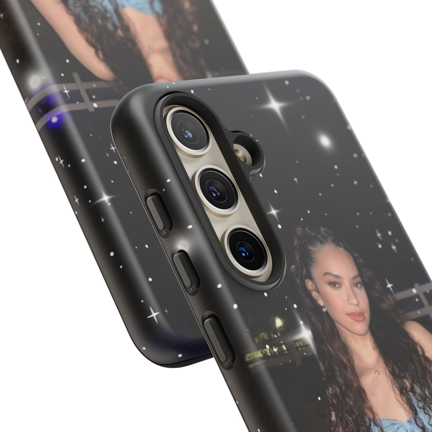 Daniela Phone Case — Glam Night Photo Sparkle Design