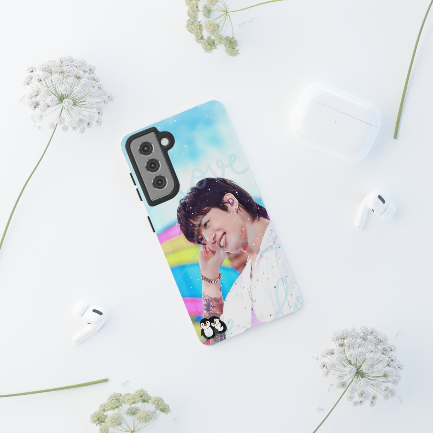 Jungkook Phone Case - Love Rainbow Kpop Design