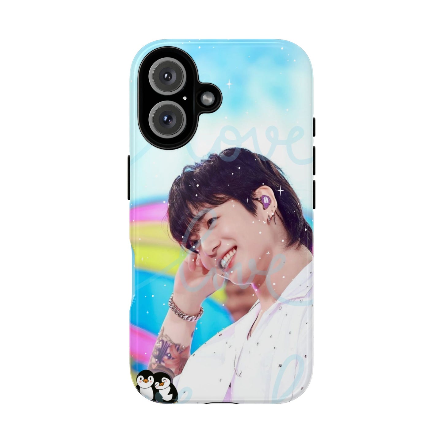 Jungkook Phone Case - Love Rainbow Kpop Design
