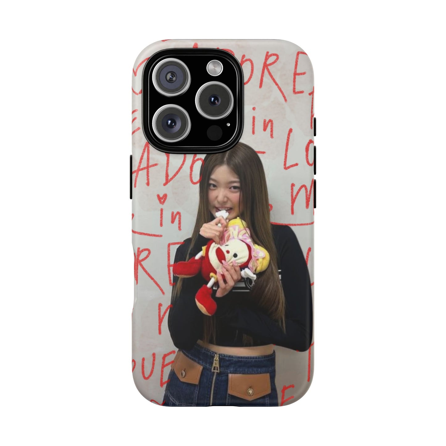 Yoonchae Phone Case — Adore Graffiti Heart Background