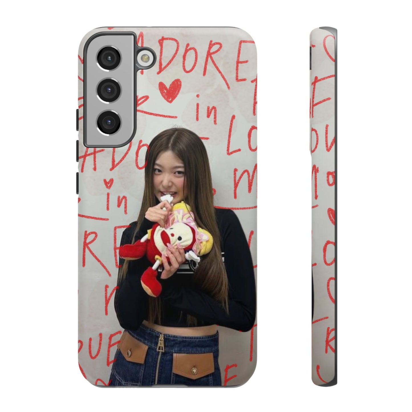 Yoonchae Phone Case — Adore Graffiti Heart Background