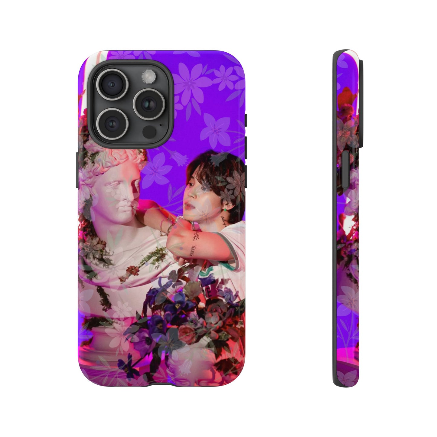 Park Jimin Phone Case — Retro Floral Phone Cover
