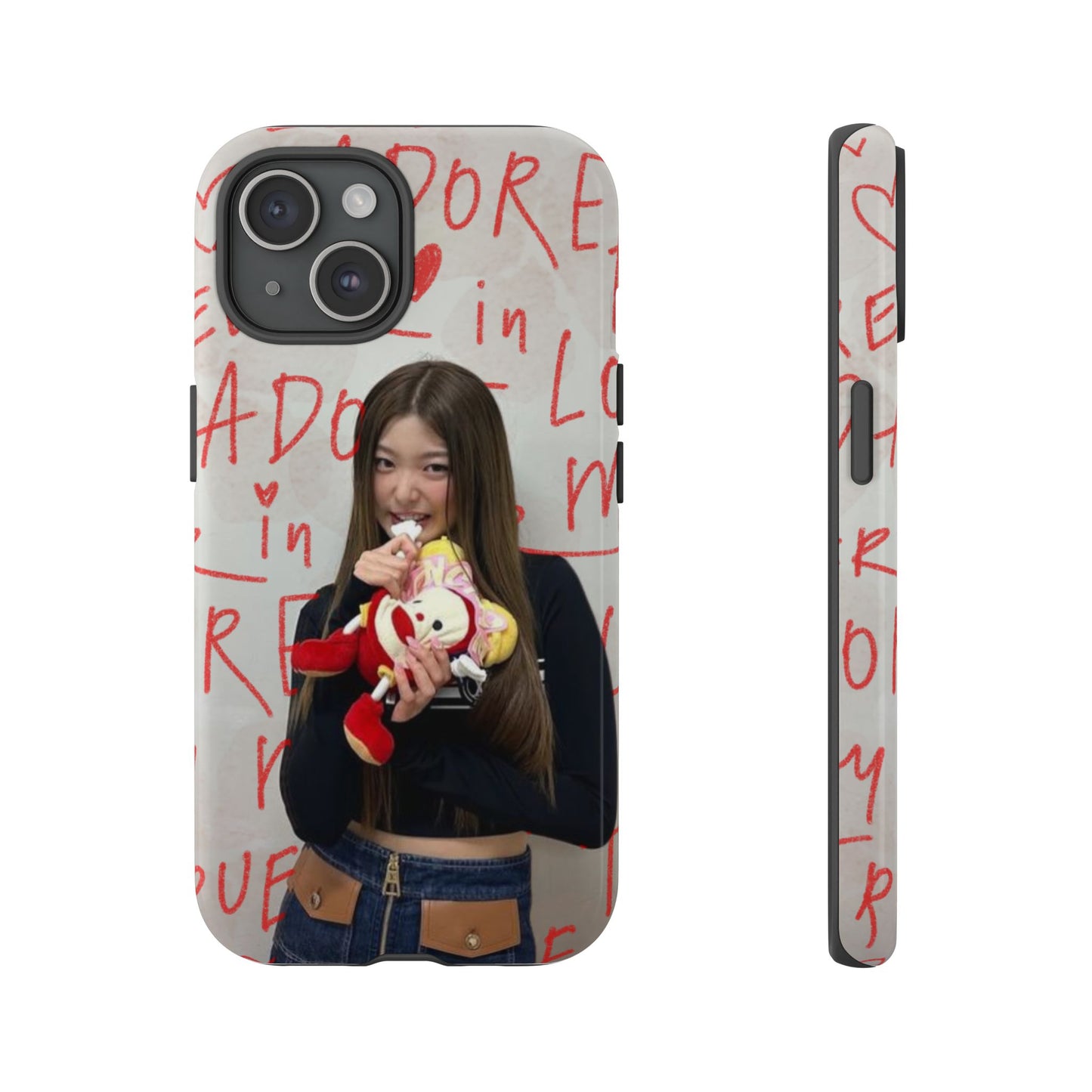 Yoonchae Phone Case — Adore Graffiti Heart Background