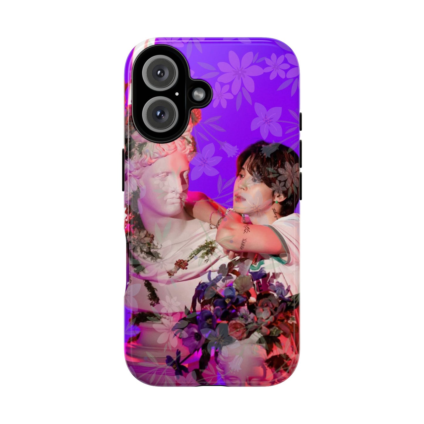Park Jimin Phone Case — Retro Floral Phone Cover