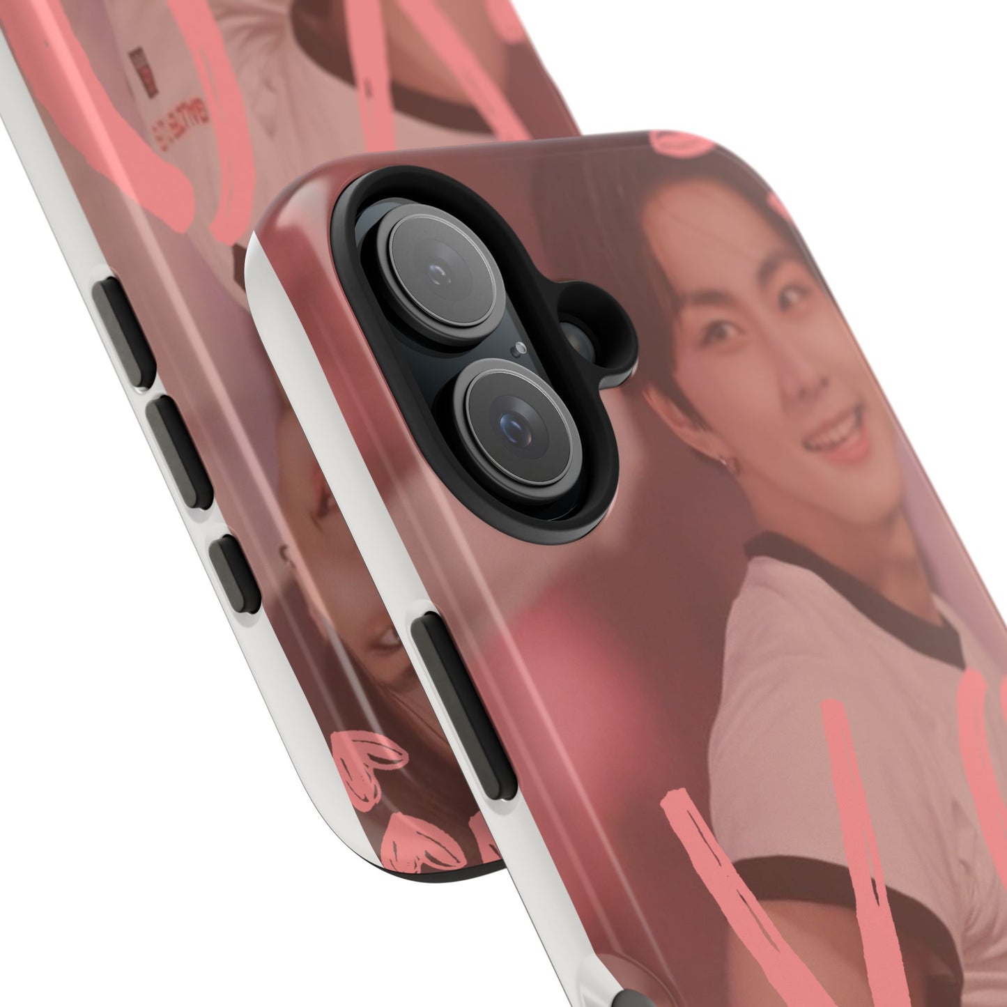 Romantic Jungwon Phone Case featuring 'XO' Design, Cute Gift for Teens, Valentine's Day, Durable Protection, Fashion Accessory, Love Themed