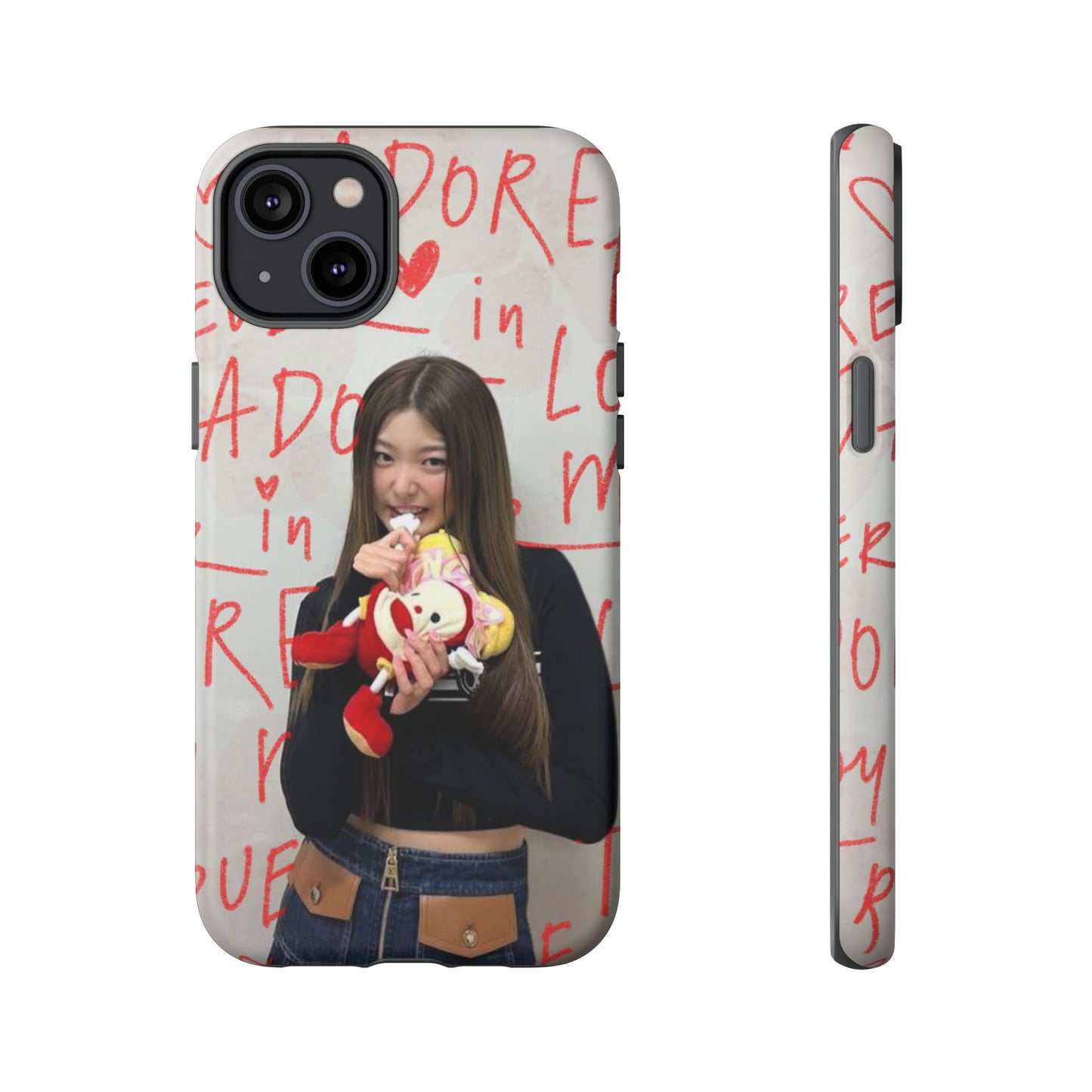 Yoonchae Phone Case — Adore Graffiti Heart Background