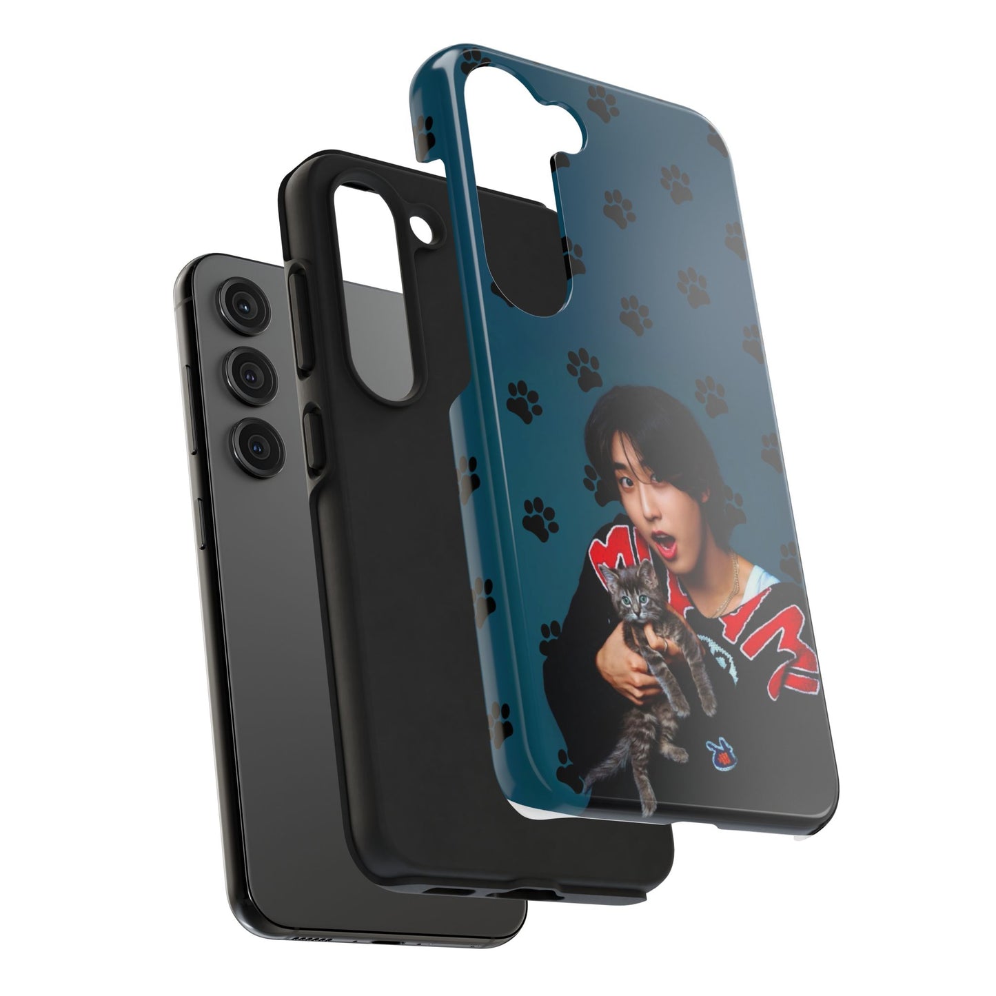 Han Jisung Paw Pattern Tough Phone Case — Photo Graphic Design