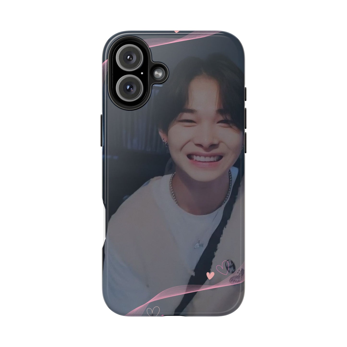 Customizable Phone Case, Cute Phone Cover, Gifts for Teens, Personalized Accessories, Trendy Phone Protection, Heart Design