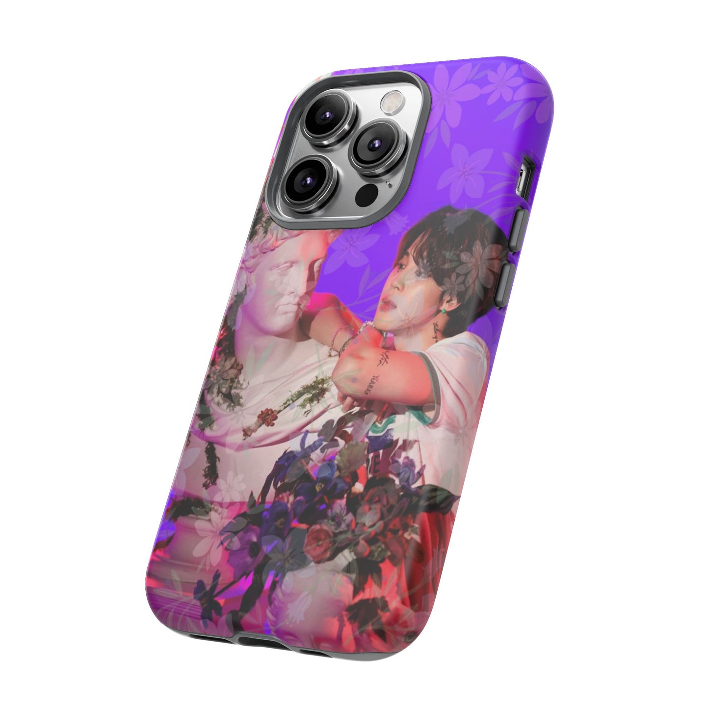 Park Jimin Phone Case — Retro Floral Phone Cover