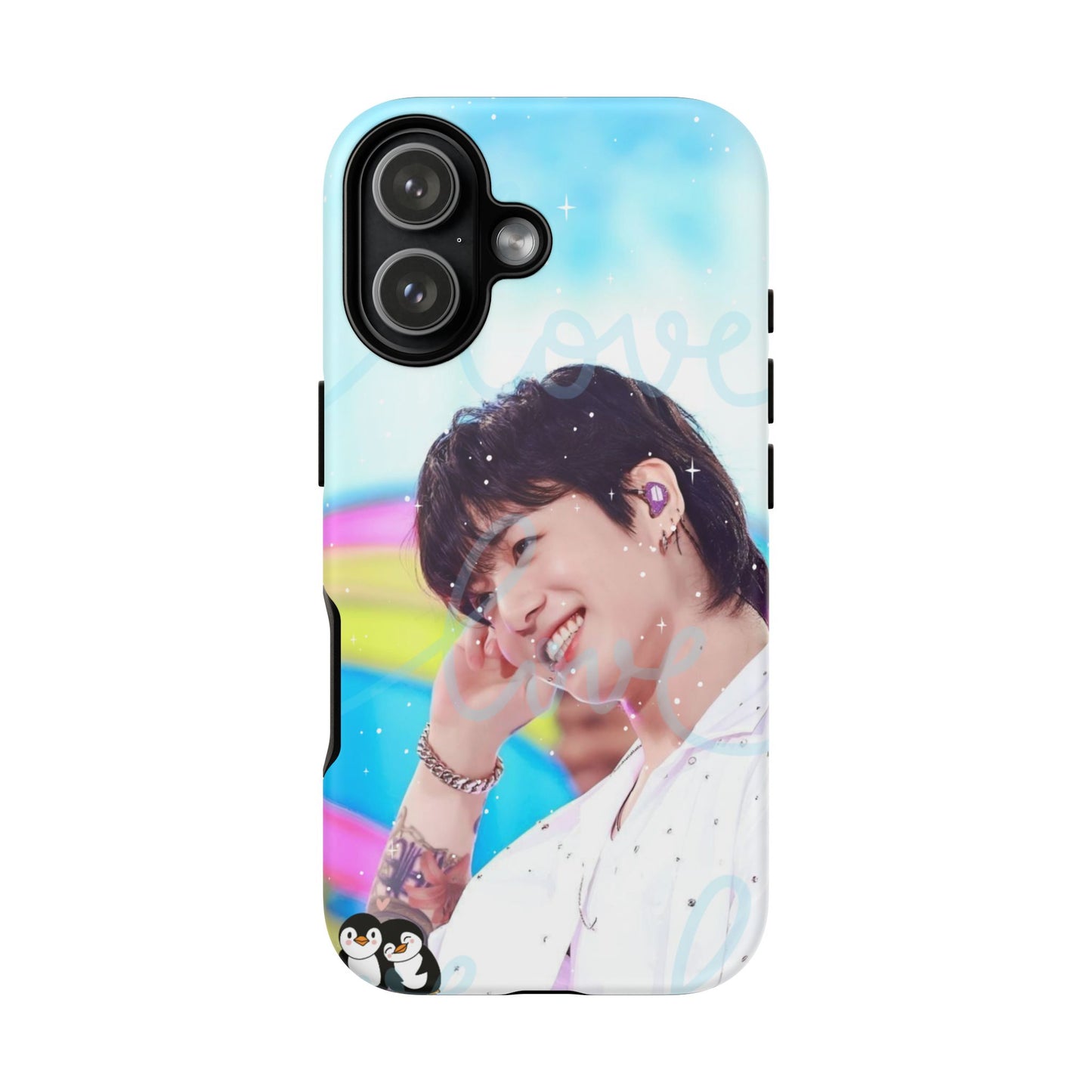 Jungkook Phone Case - Love Rainbow Kpop Design