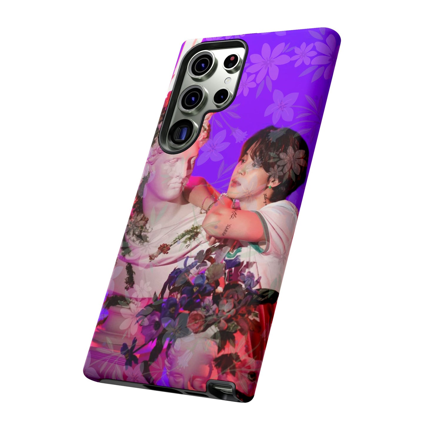Park Jimin Phone Case — Retro Floral Phone Cover