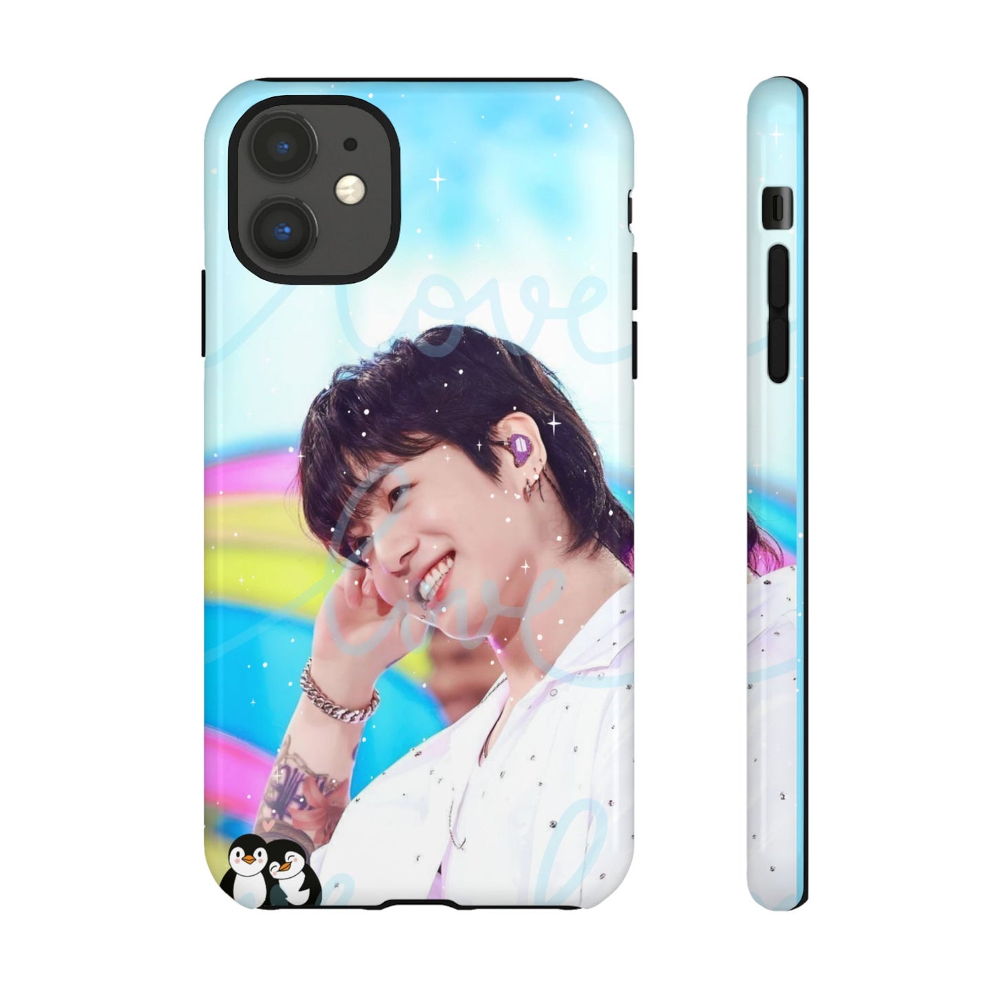 Jungkook Phone Case - Love Rainbow Kpop Design