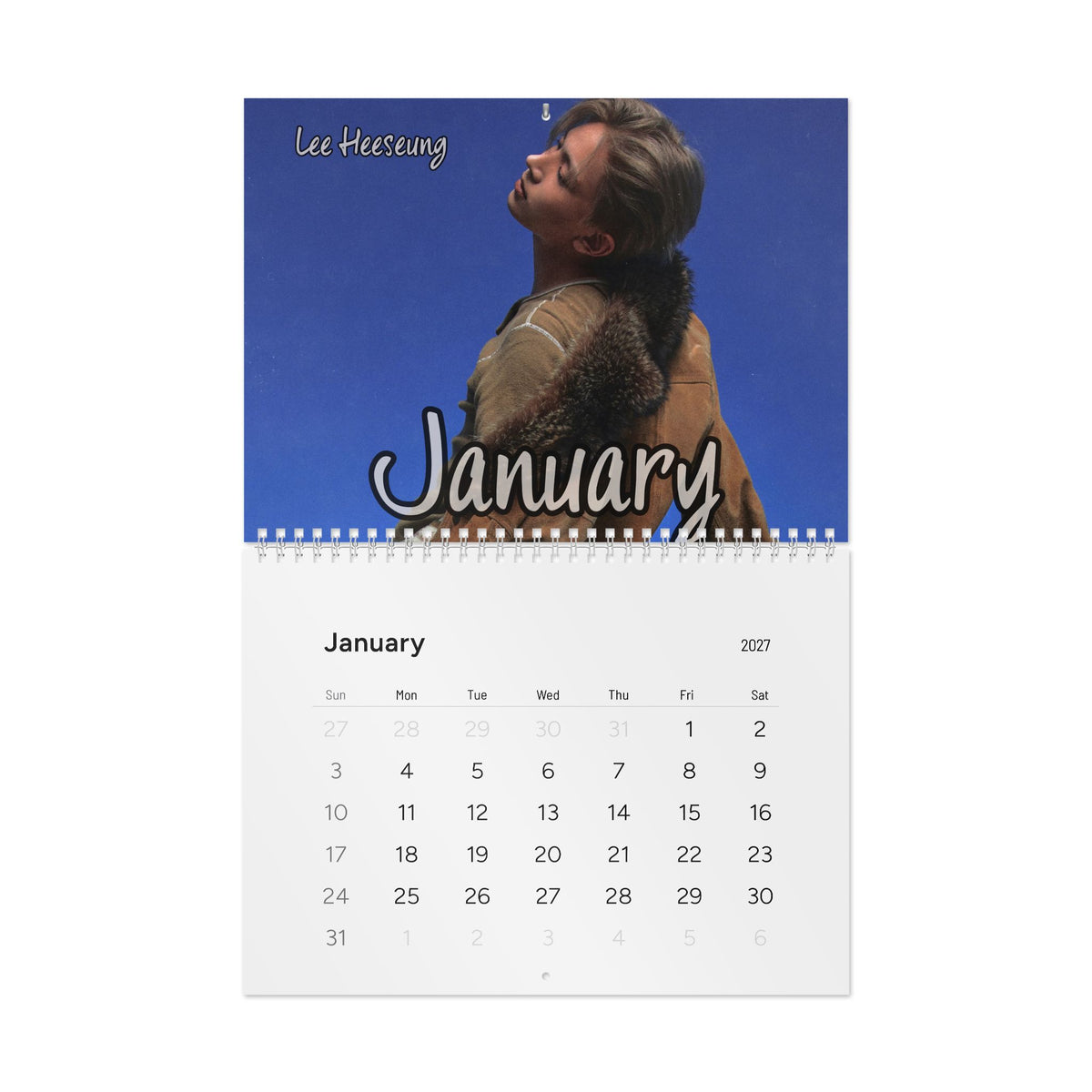 Heeseung 2027 Wall Calendar