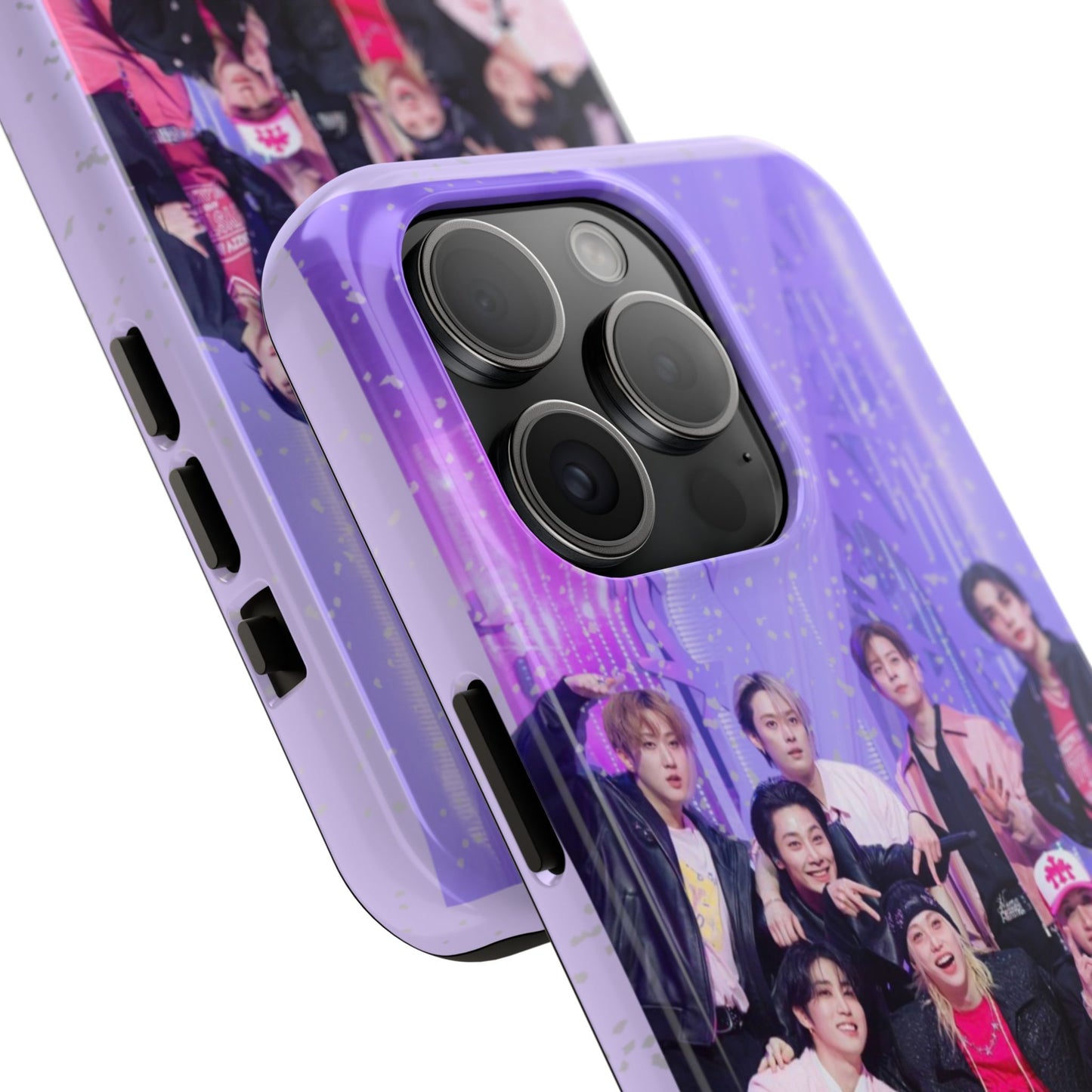 Stray Kids Photo Tough Phone Case — "You Make Stray Kids Stay" Purple K‑Pop Protective Cover