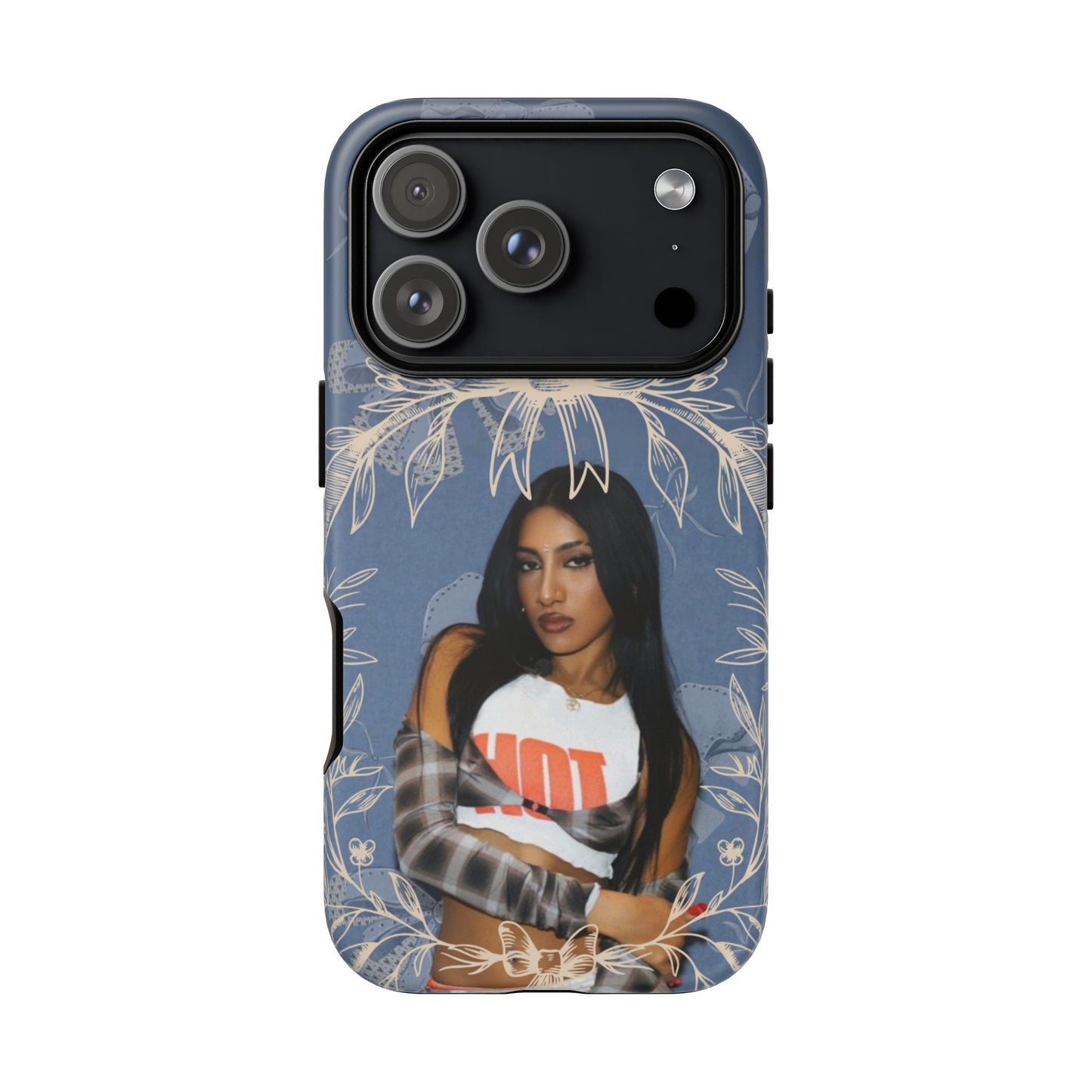 Lara Tough Phone Case — Protective Slim Case with Bow Wreath Design