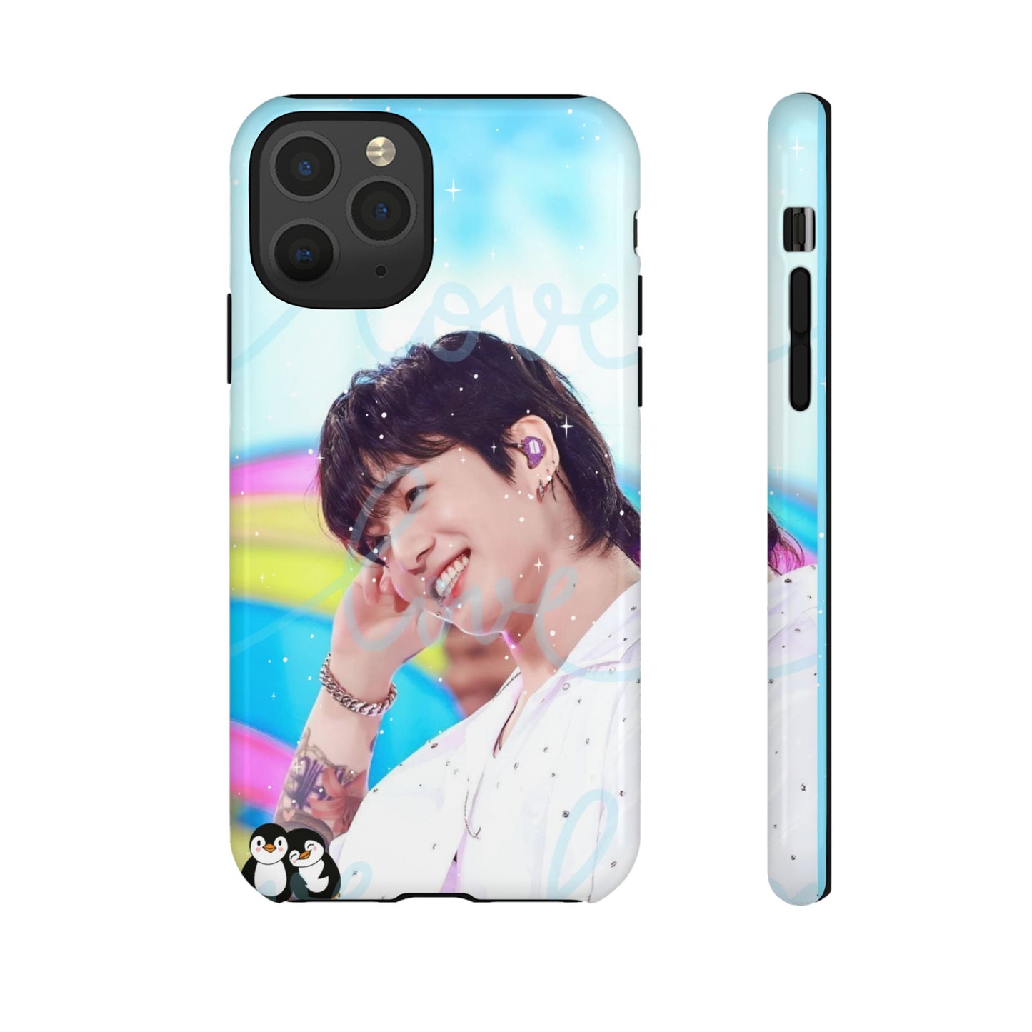 Jungkook Phone Case - Love Rainbow Kpop Design