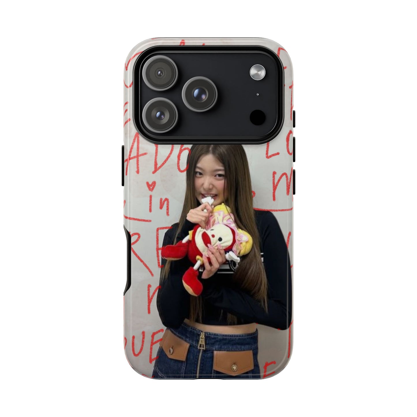 Yoonchae Phone Case — Adore Graffiti Heart Background
