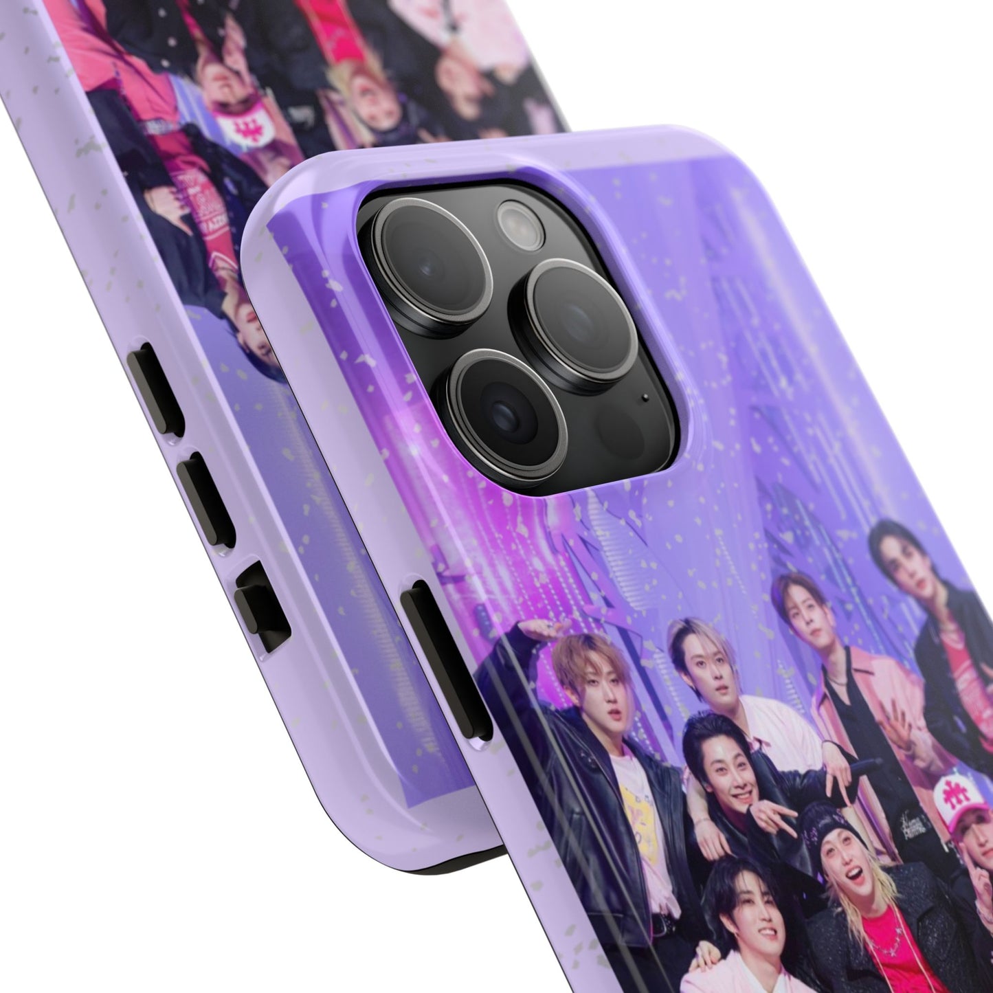 Stray Kids Photo Tough Phone Case — "You Make Stray Kids Stay" Purple K‑Pop Protective Cover