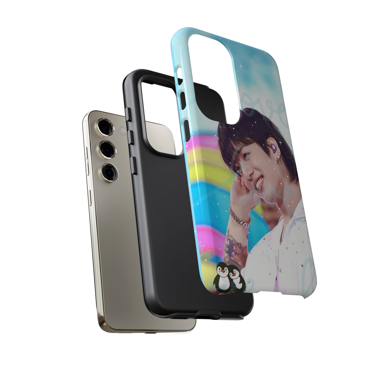 Jungkook Phone Case - Love Rainbow Kpop Design