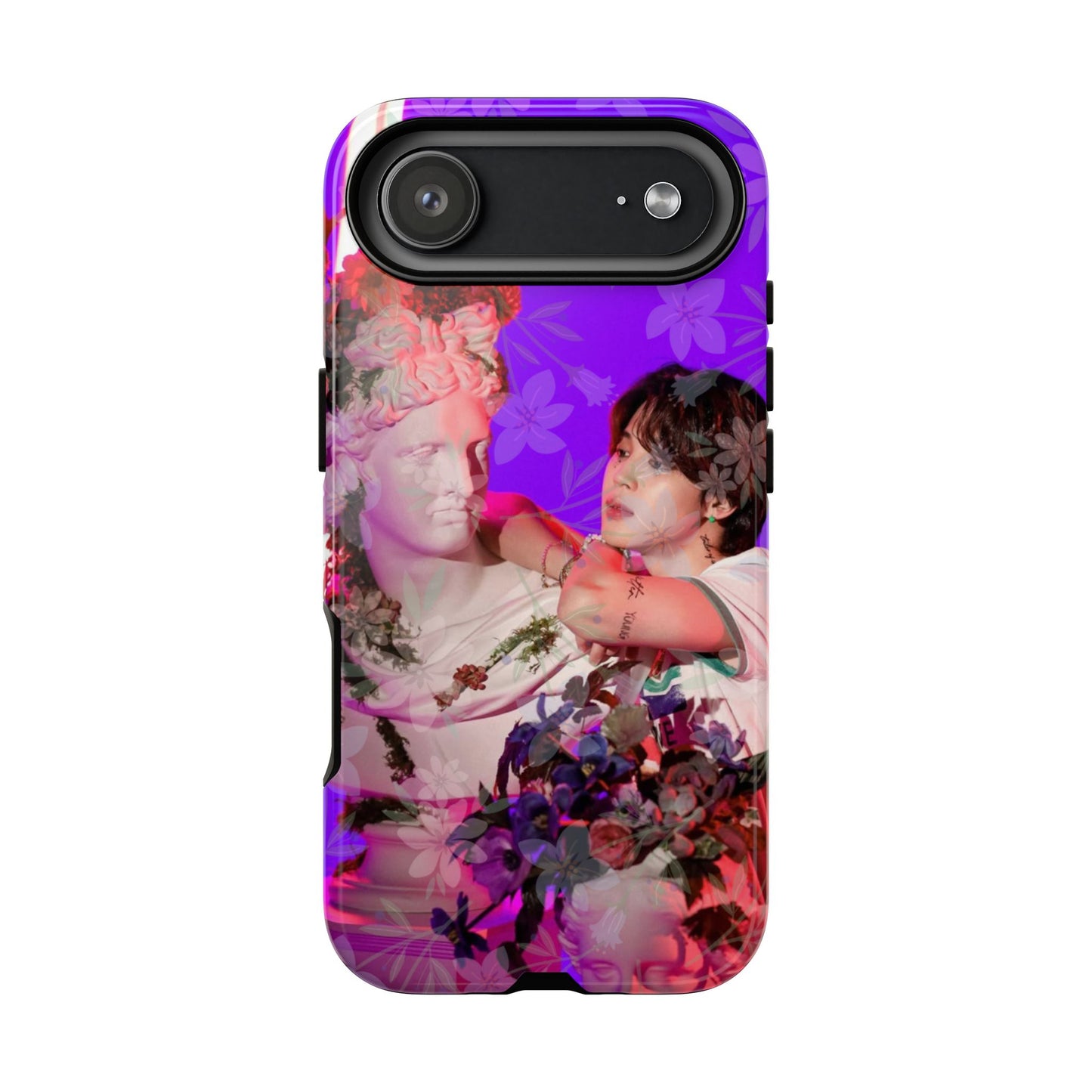 Park Jimin Phone Case — Retro Floral Phone Cover