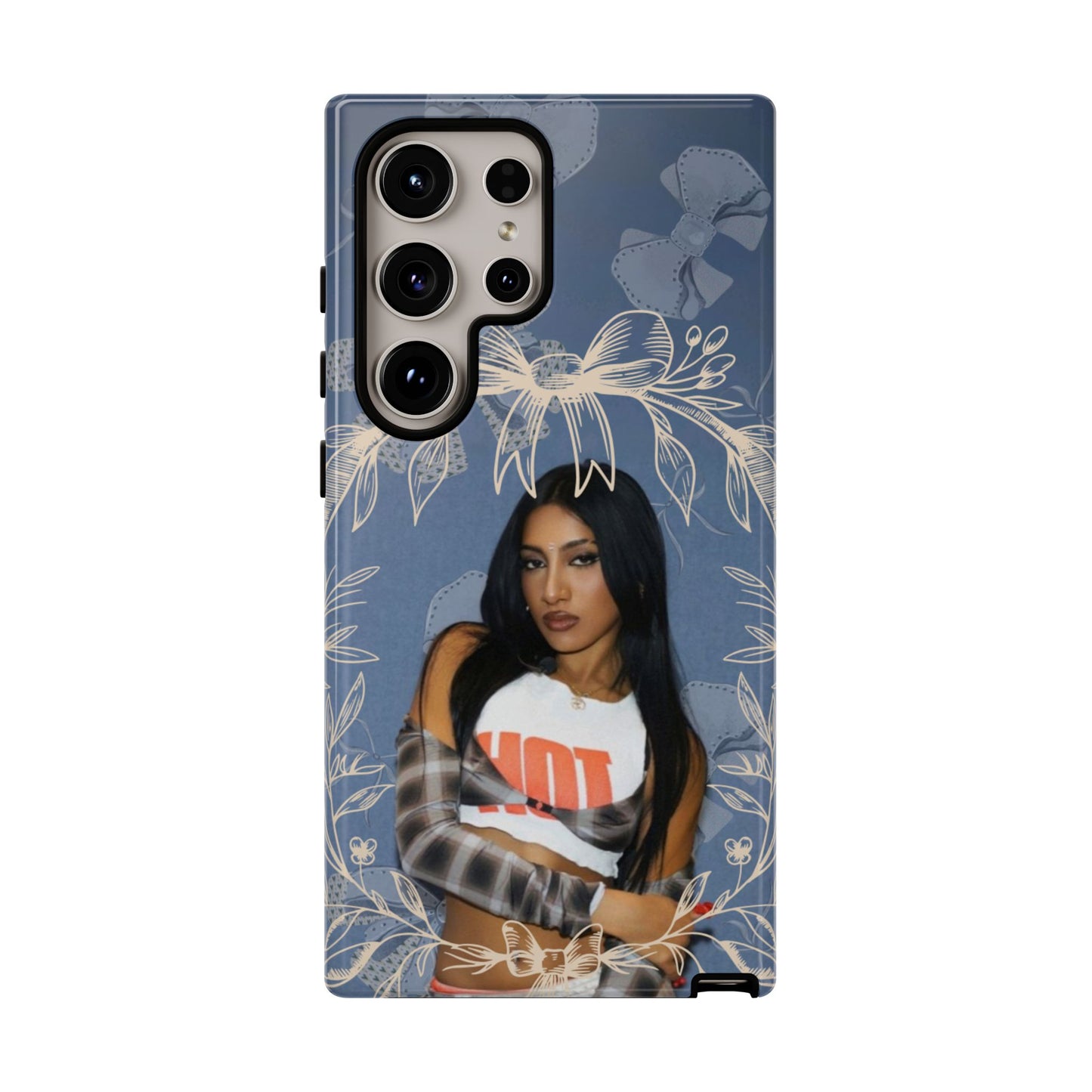 Lara Tough Phone Case — Protective Slim Case with Bow Wreath Design