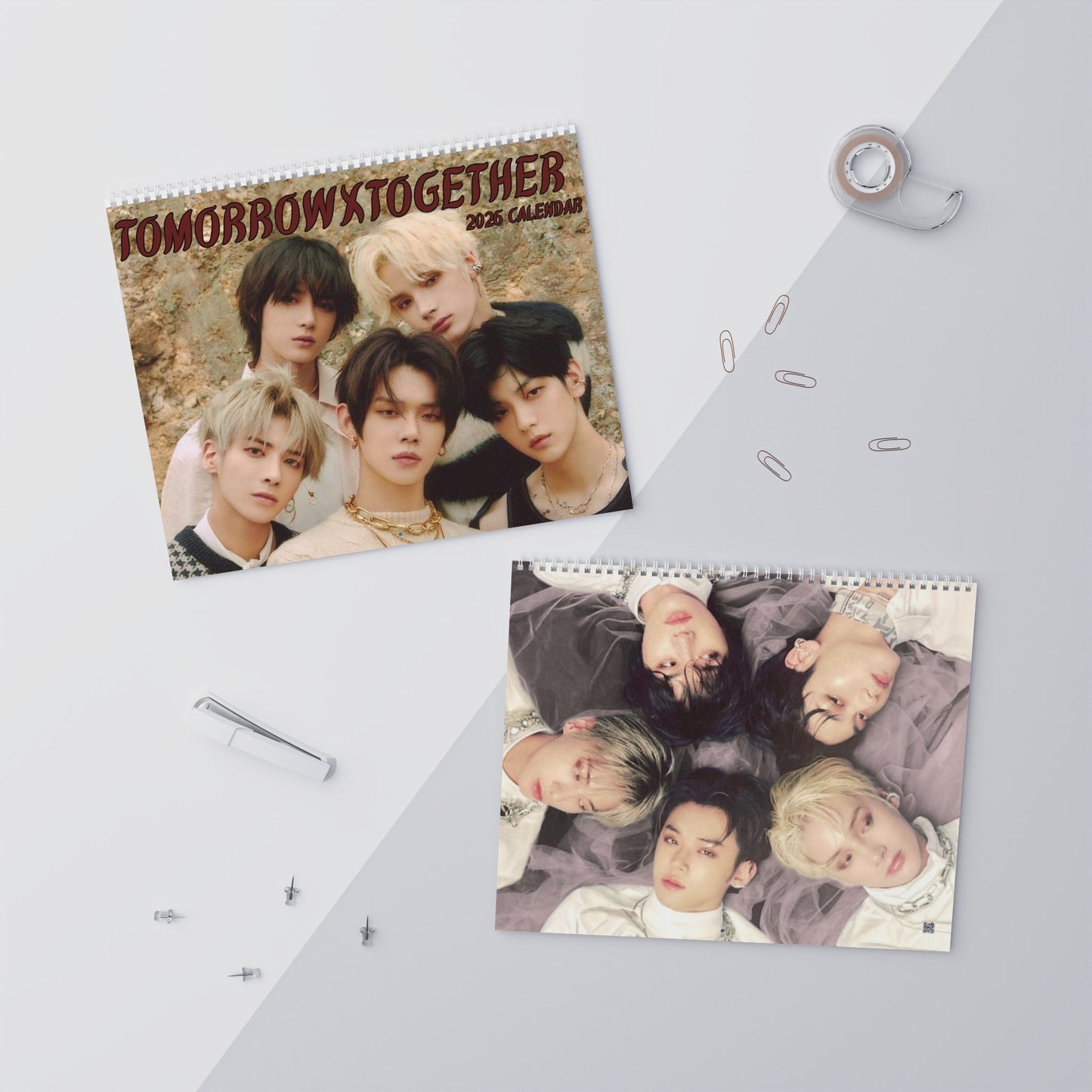 TomorrowxTogether 2026 Photo Wall Calendar — Monthly K-Pop Idol Portraits