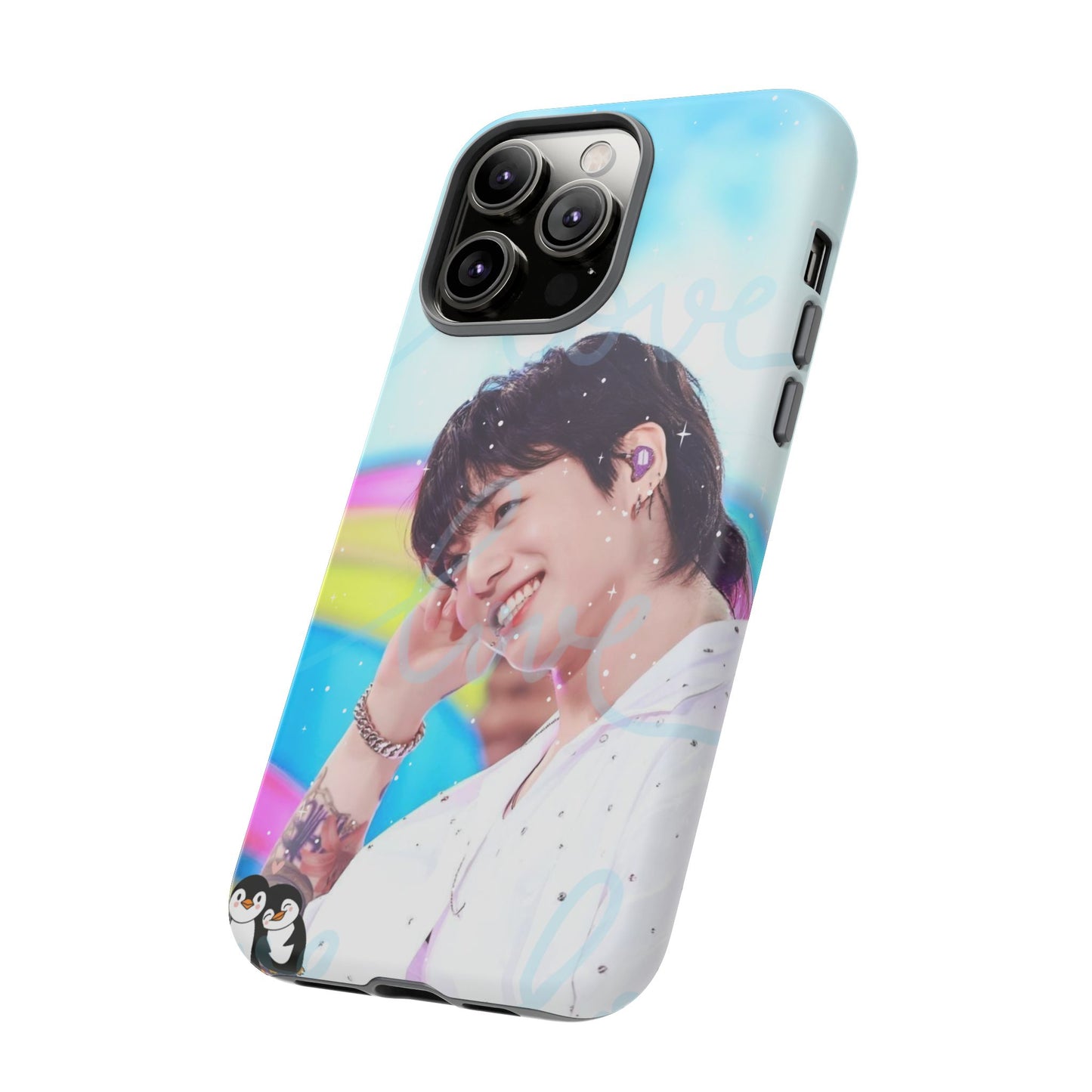 Jungkook Phone Case - Love Rainbow Kpop Design