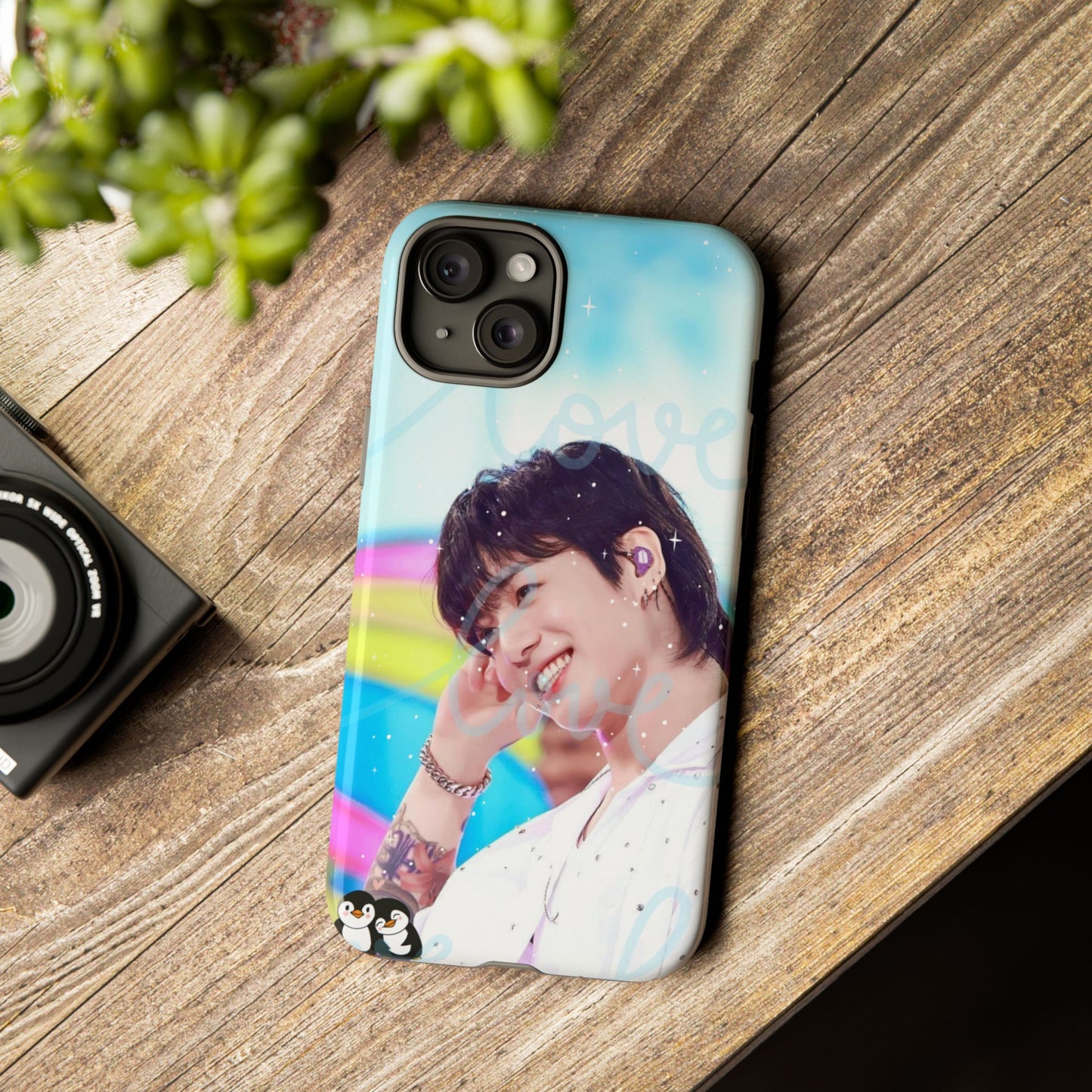 Jungkook Phone Case - Love Rainbow Kpop Design