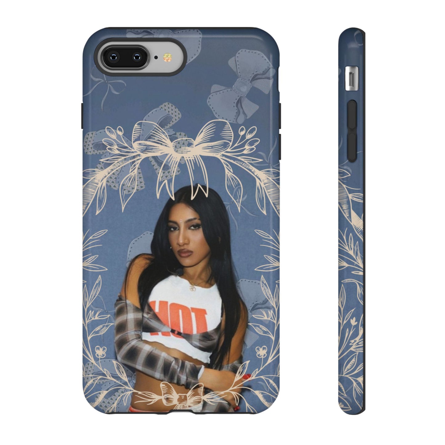 Lara Tough Phone Case — Protective Slim Case with Bow Wreath Design