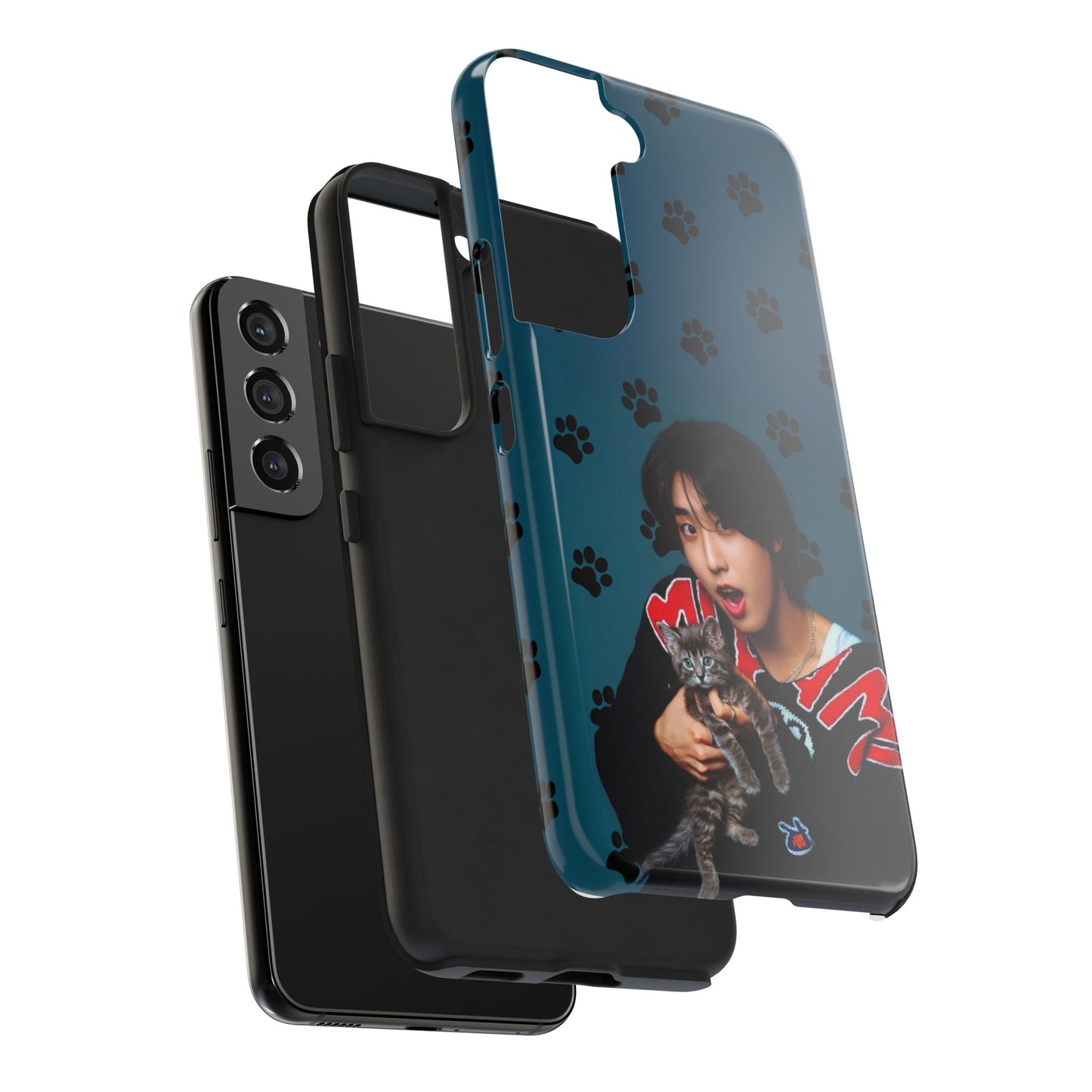 Han Jisung Paw Pattern Tough Phone Case — Photo Graphic Design