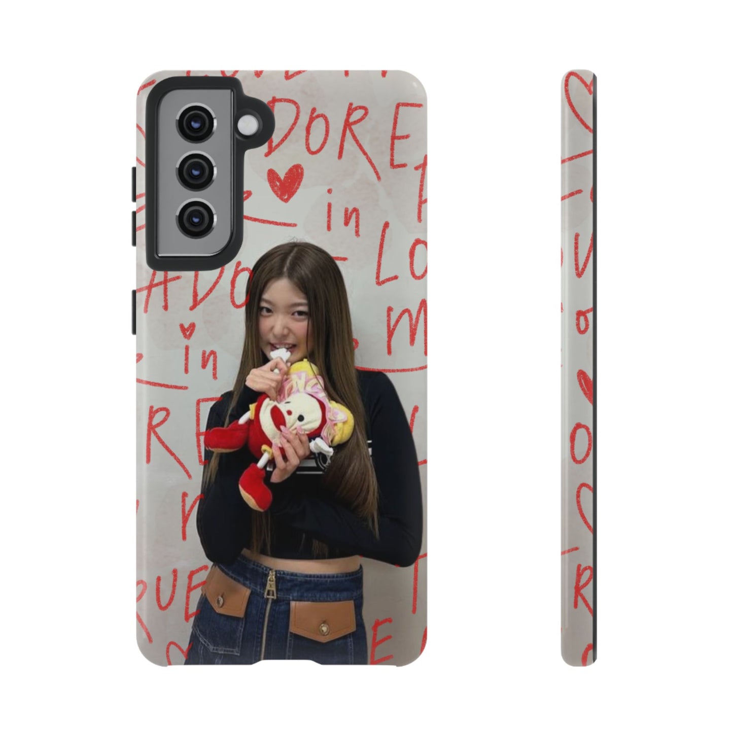 Yoonchae Phone Case — Adore Graffiti Heart Background