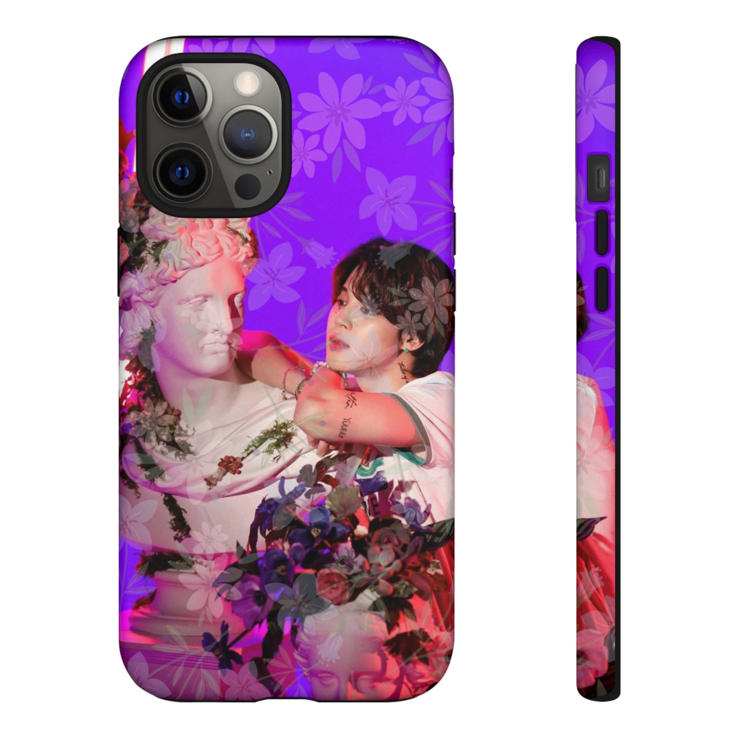 Park Jimin Phone Case — Retro Floral Phone Cover