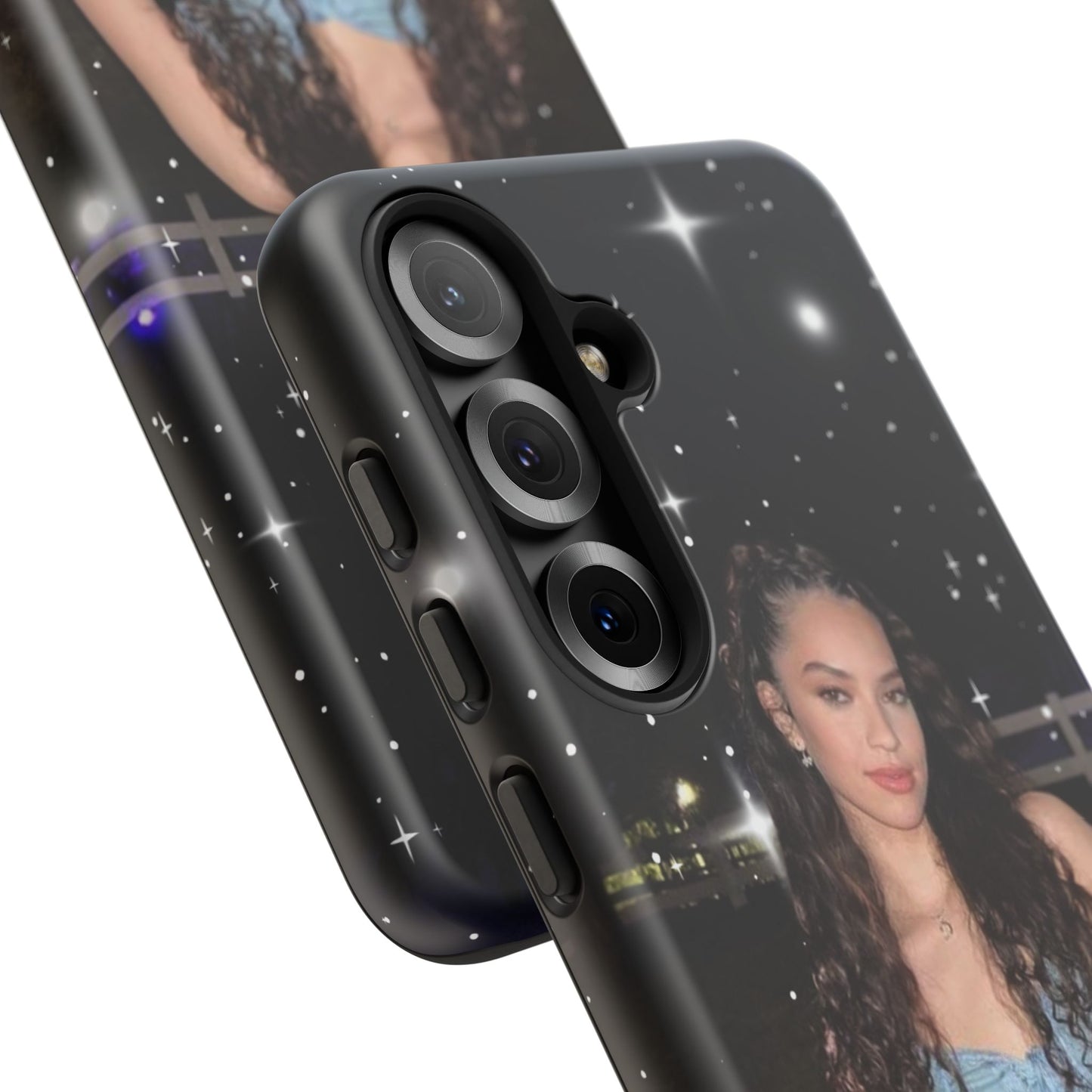 Daniela Phone Case — Glam Night Photo Sparkle Design