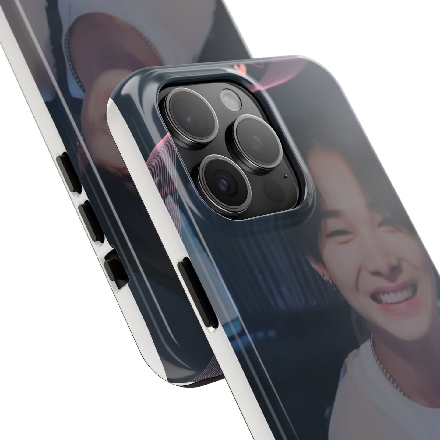 Customizable Phone Case, Cute Phone Cover, Gifts for Teens, Personalized Accessories, Trendy Phone Protection, Heart Design