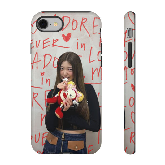 Yoonchae Phone Case — Adore Graffiti Heart Background