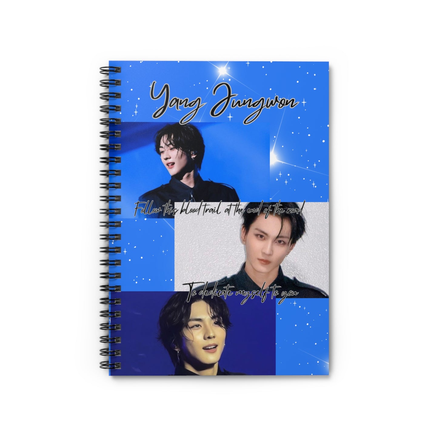 Jungwon Spiral Notebook — K-Pop Inspired Photo Journal