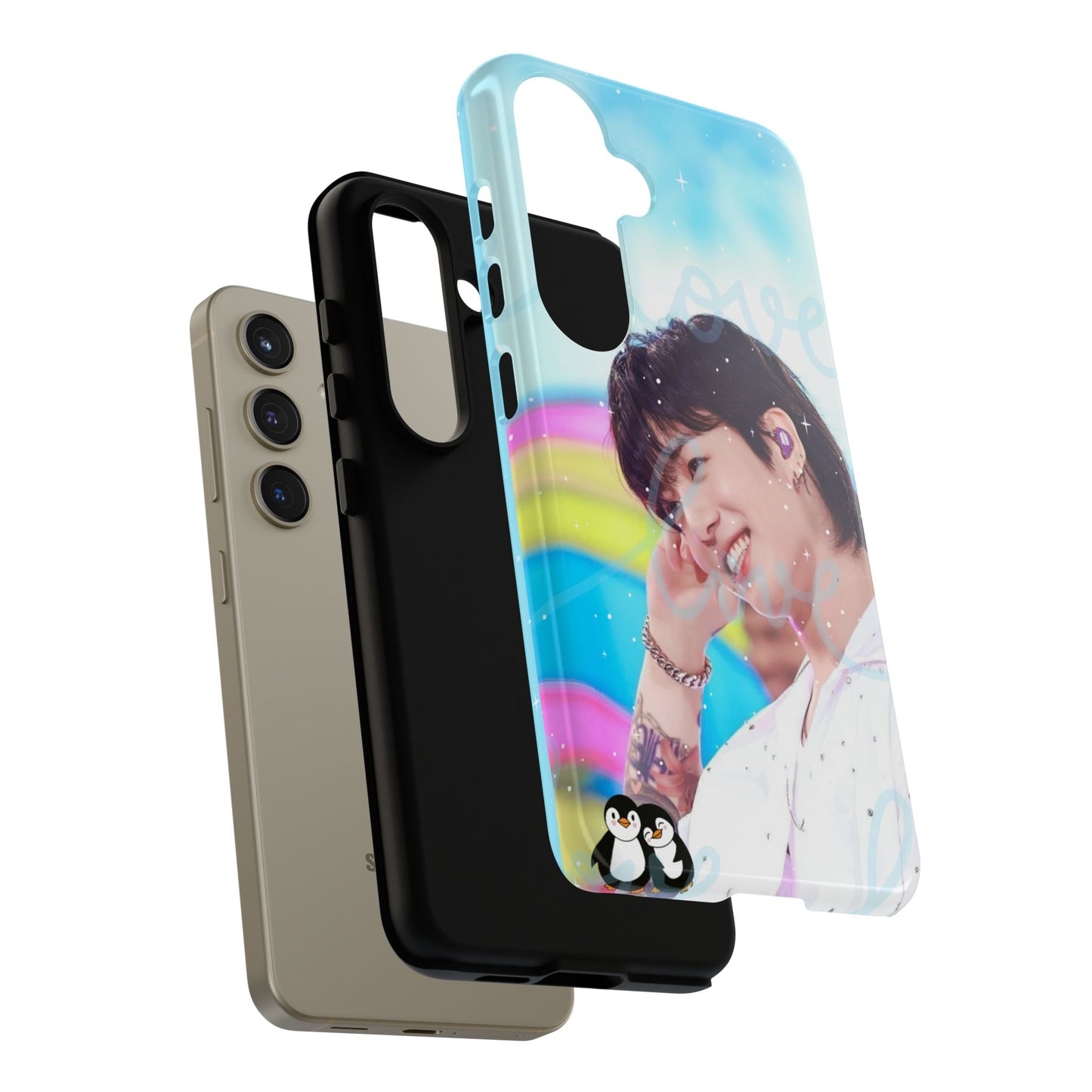 Jungkook Phone Case - Love Rainbow Kpop Design
