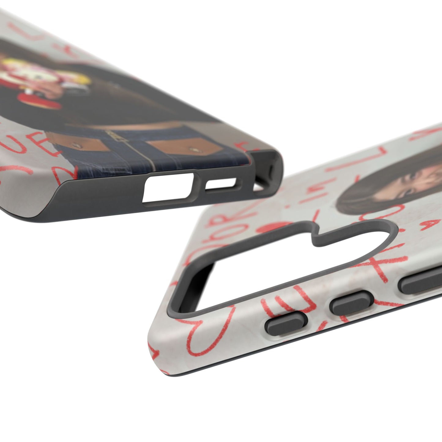 Yoonchae Phone Case — Adore Graffiti Heart Background