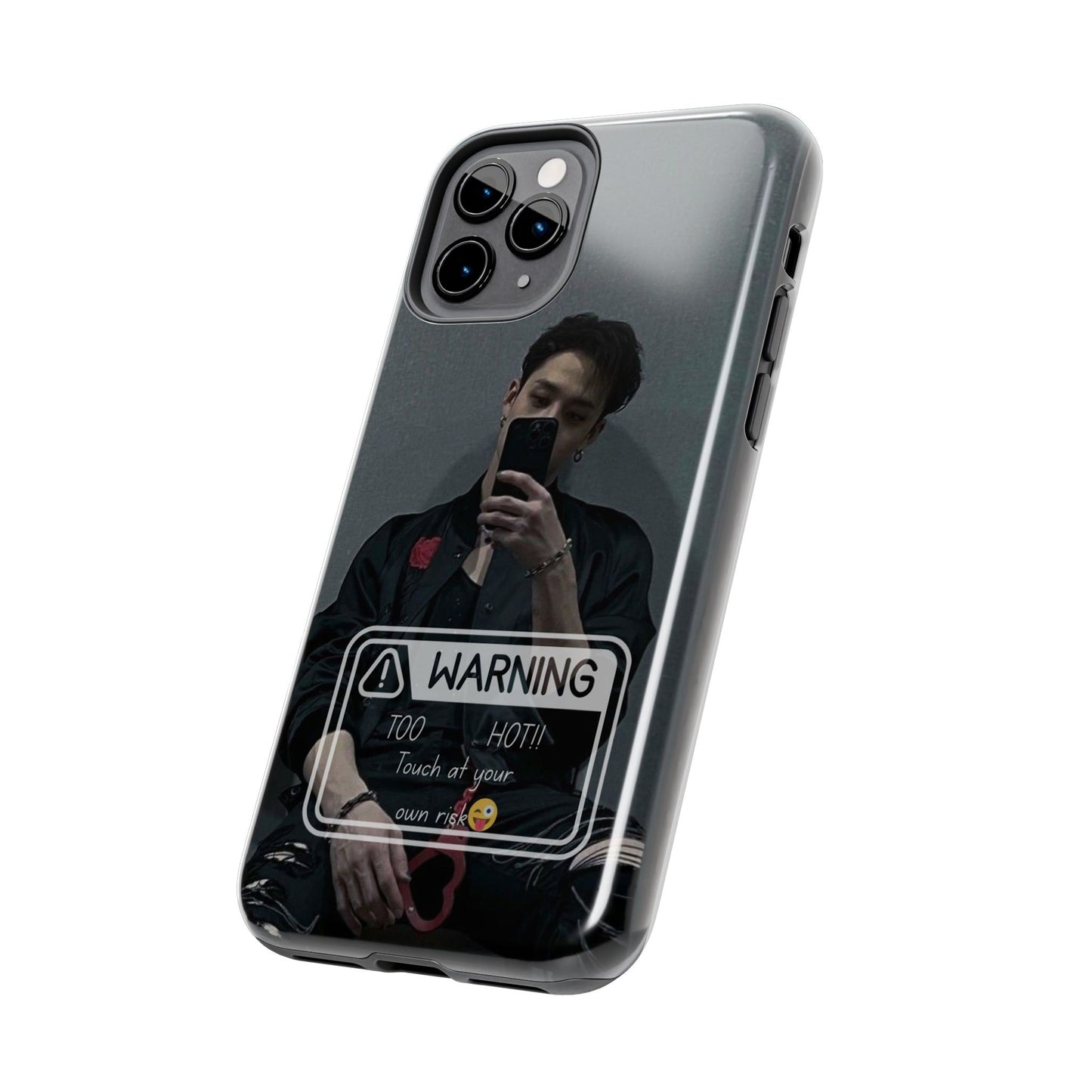Warning: Bang Chan Tough Phone Case — Protective Slim Cover