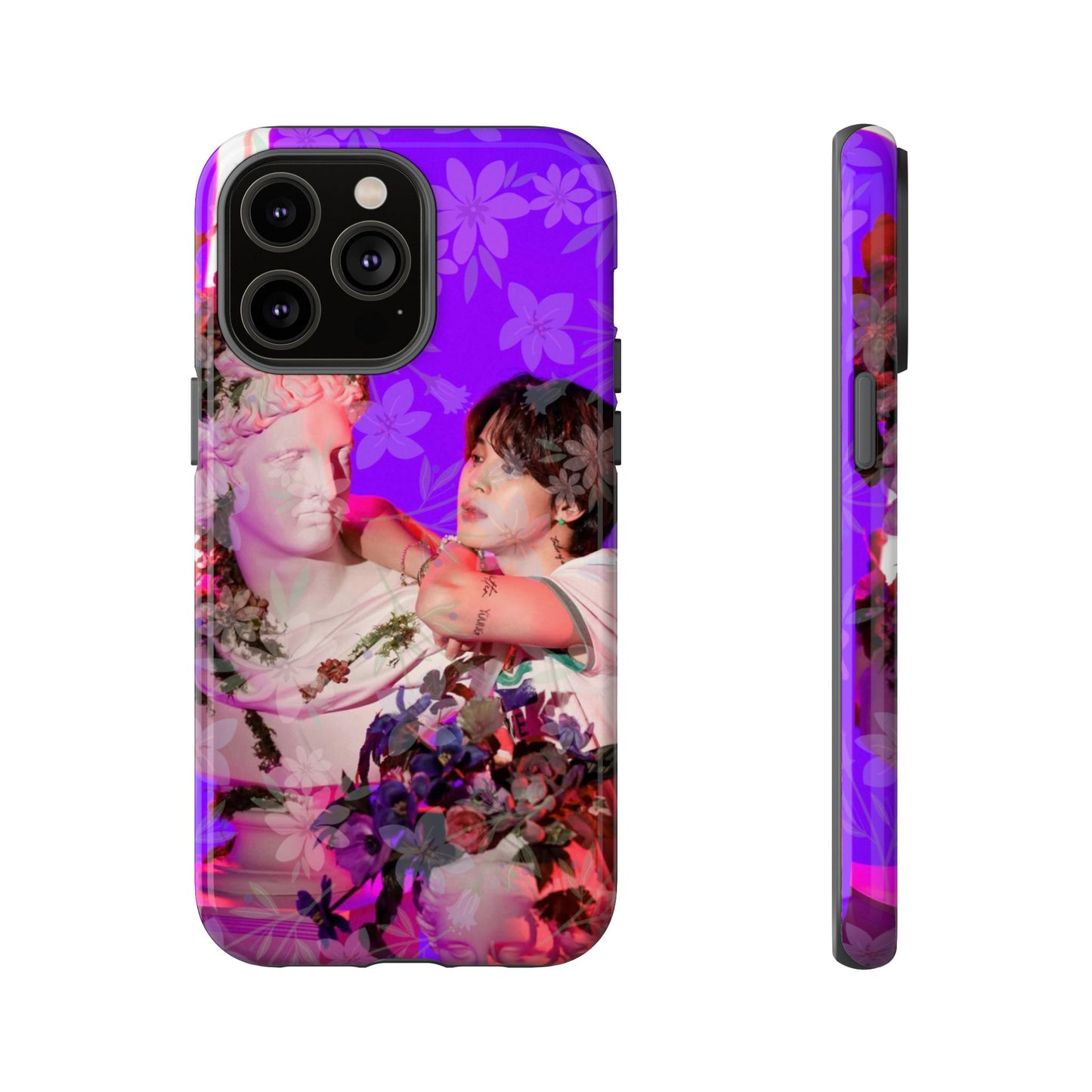 Park Jimin Phone Case — Retro Floral Phone Cover