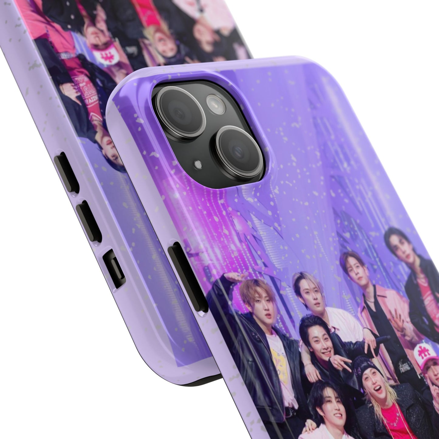 Stray Kids Photo Tough Phone Case — "You Make Stray Kids Stay" Purple K‑Pop Protective Cover