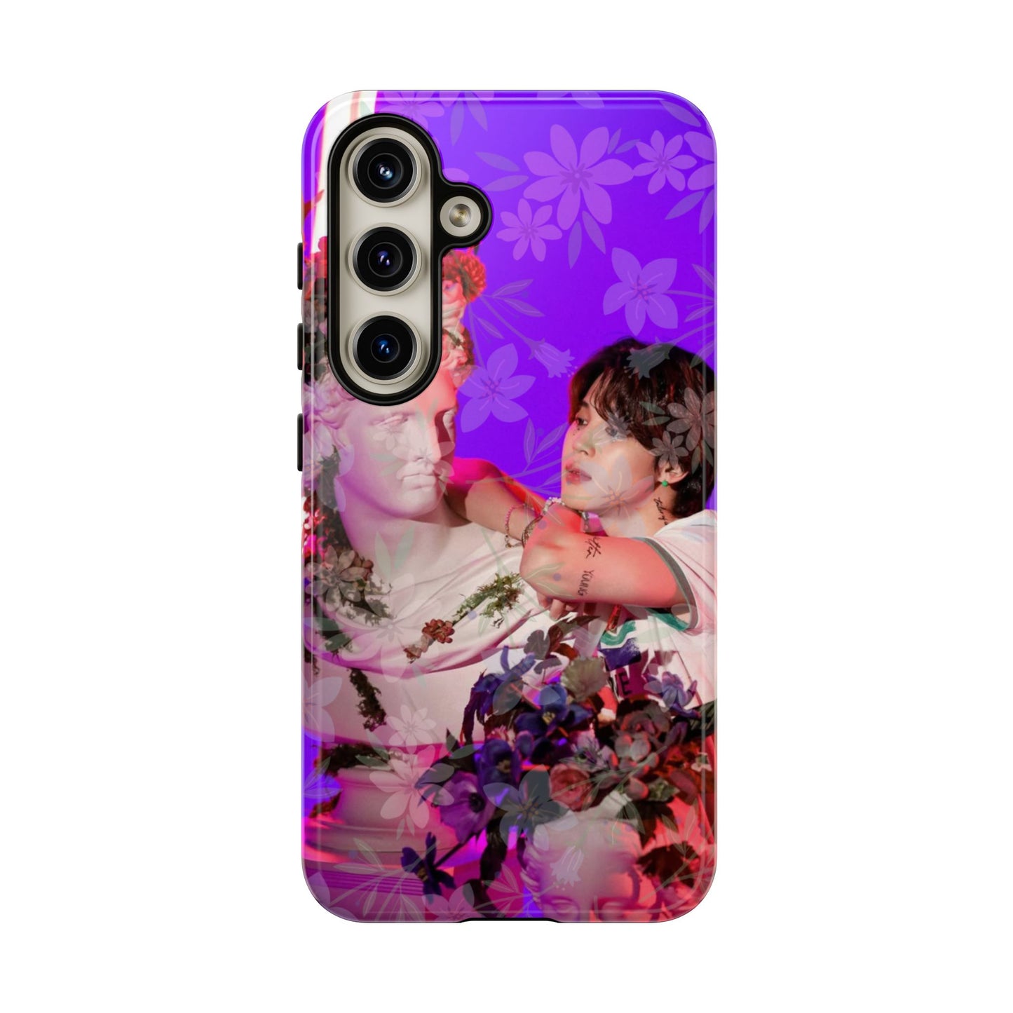 Park Jimin Phone Case — Retro Floral Phone Cover