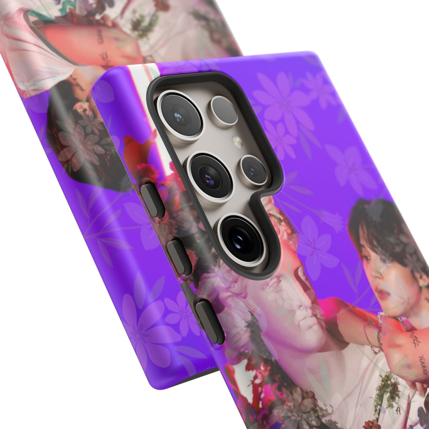 Park Jimin Phone Case — Retro Floral Phone Cover