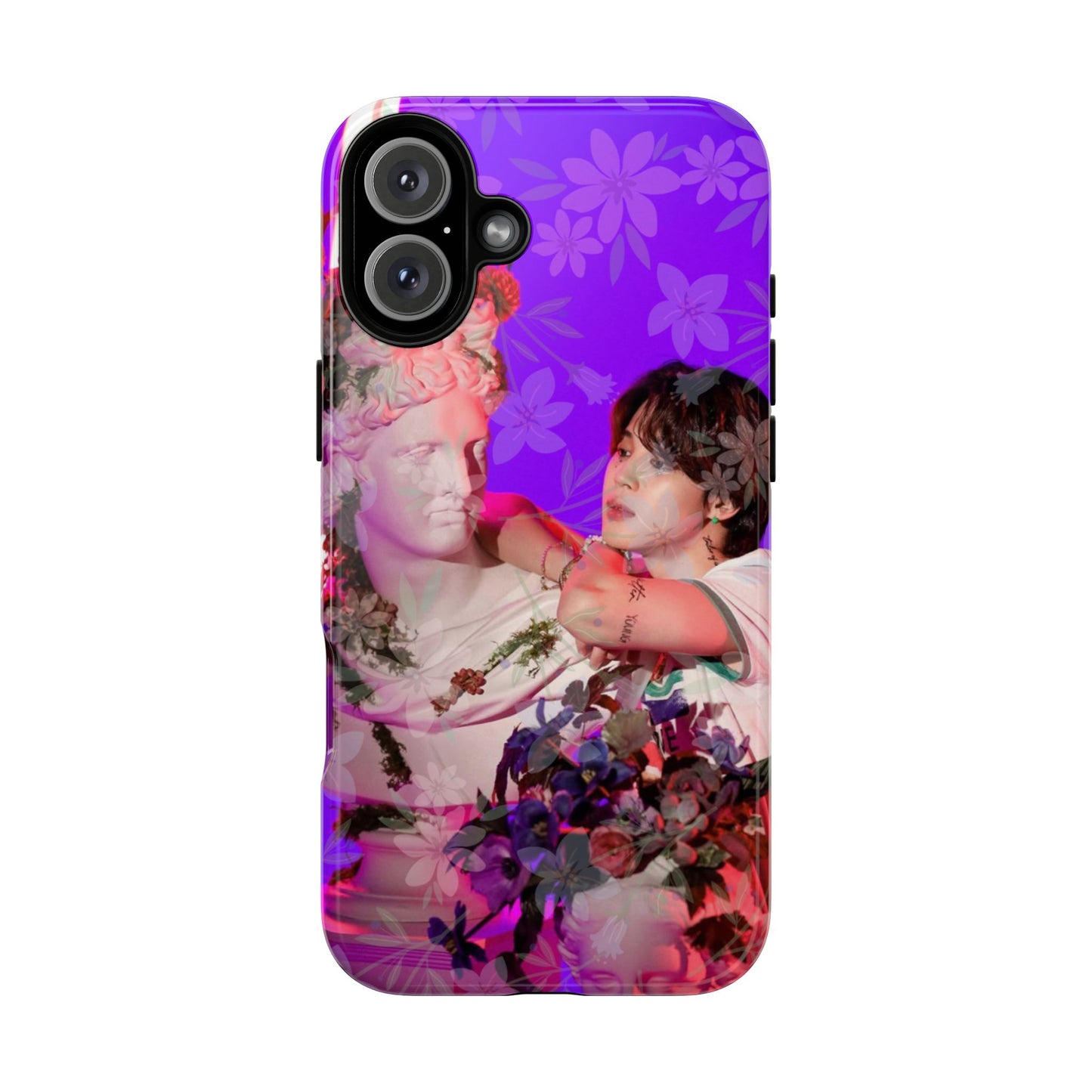 Park Jimin Phone Case — Retro Floral Phone Cover