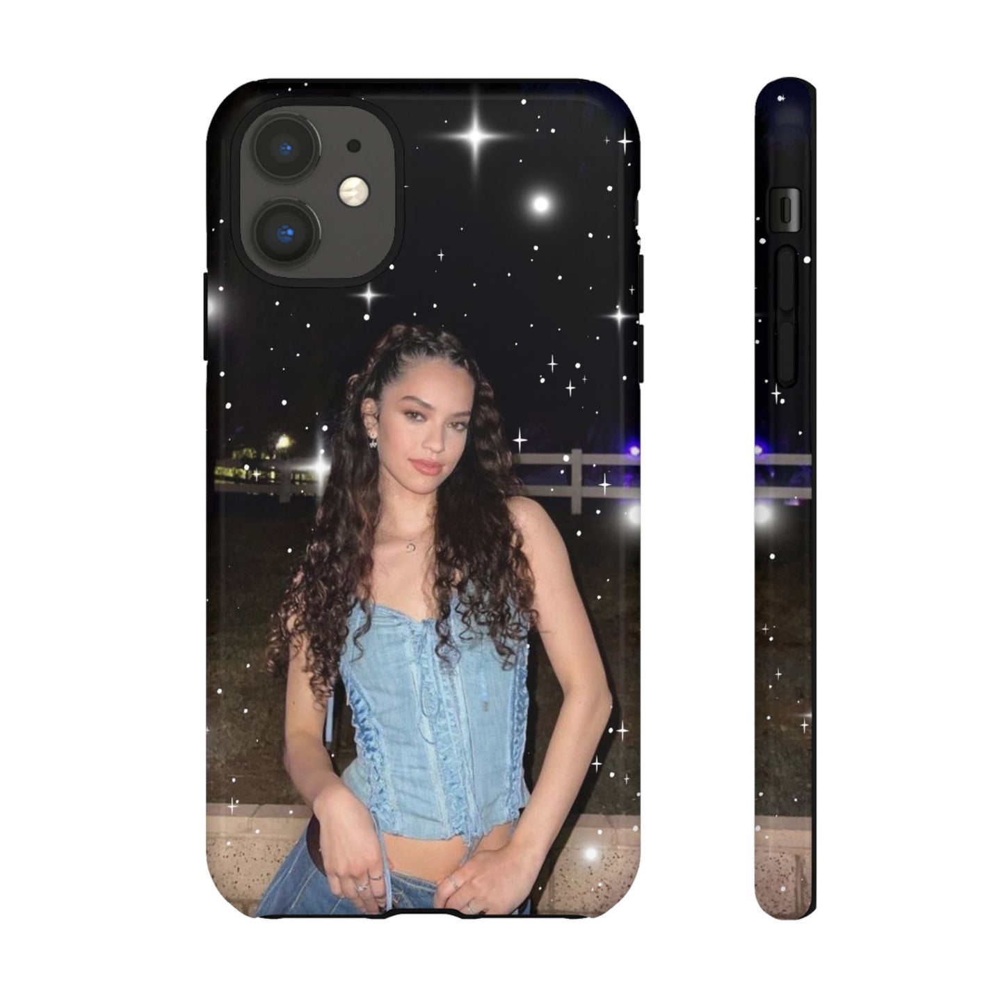 Daniela Phone Case — Glam Night Photo Sparkle Design