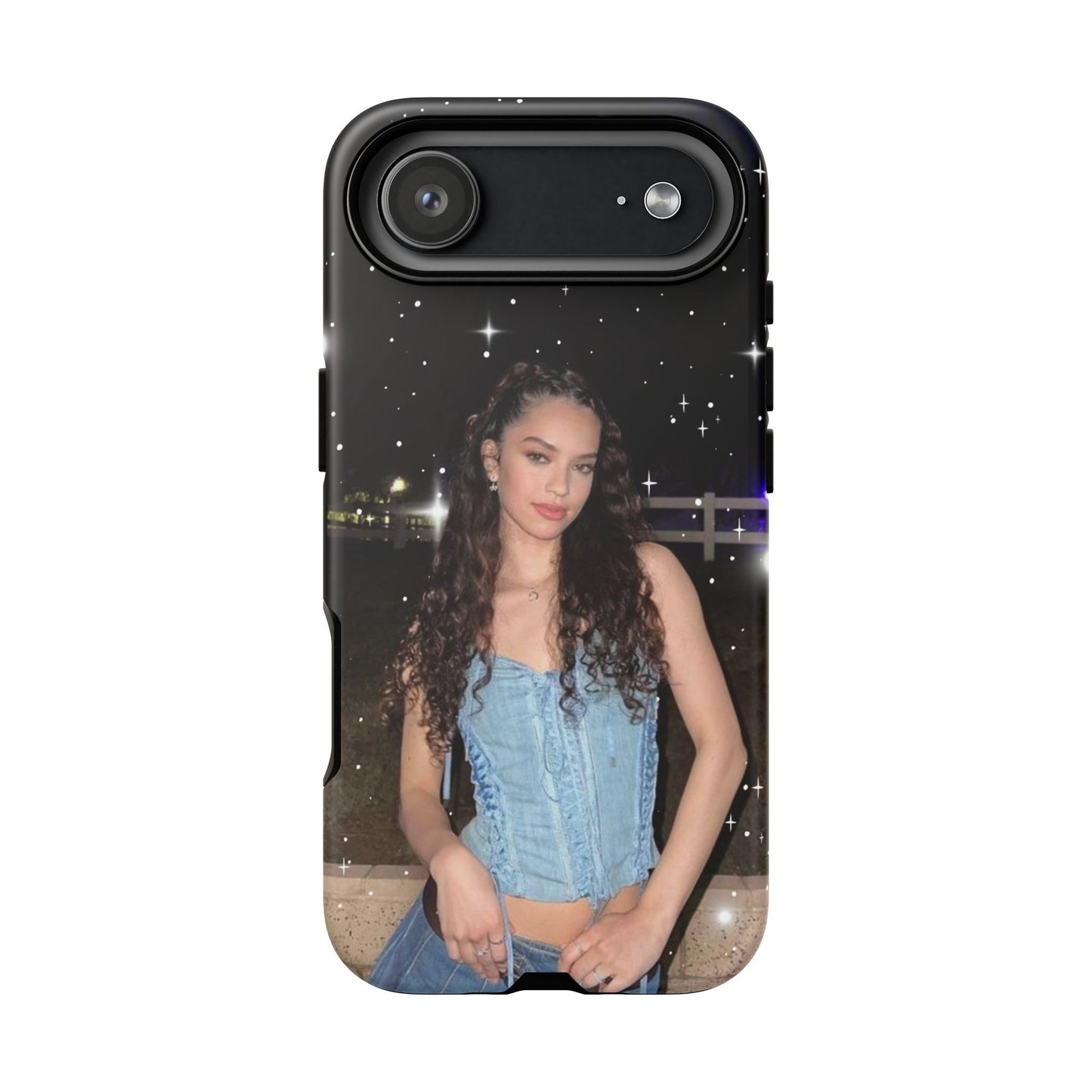 Daniela Phone Case — Glam Night Photo Sparkle Design